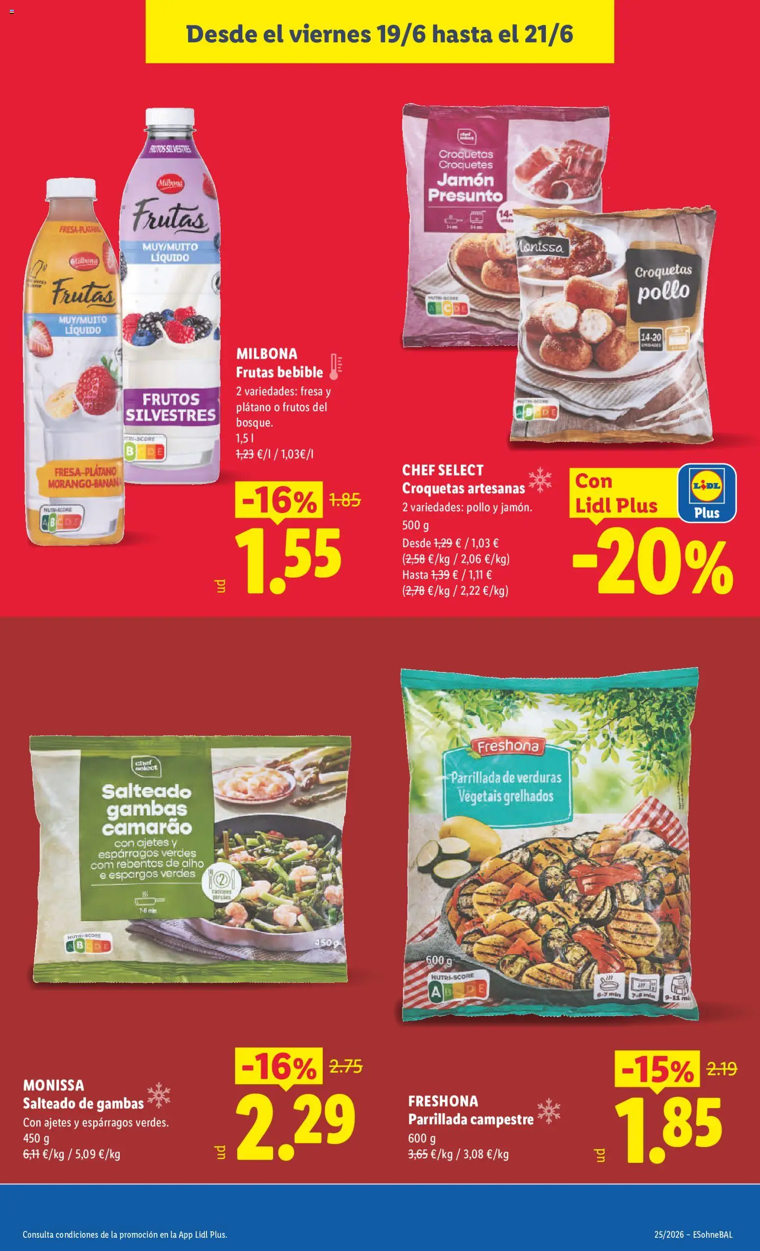 Lidl folleto Baleares │ válido desde el 15.06.2026 | Página: 41 | Productos: Jamón, Νερό καρύδας, Croquetas