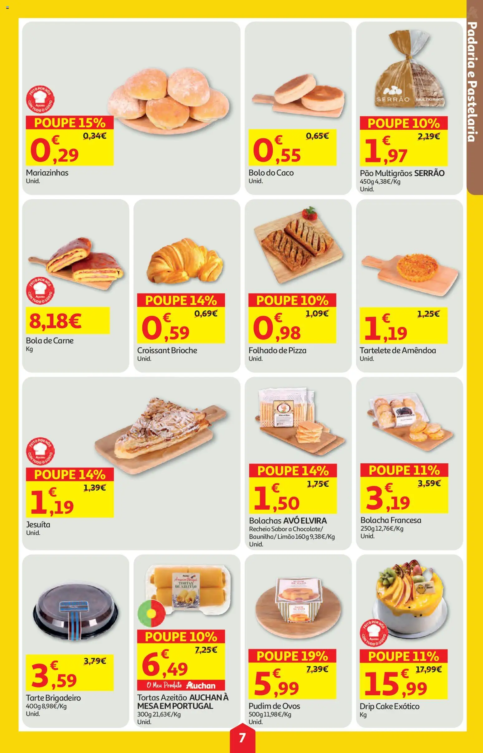 Auchan folheto │ válido de 18.06.2026 | Página: 7 | Produtos: Padaria, Bolachas, Mesa, Pão