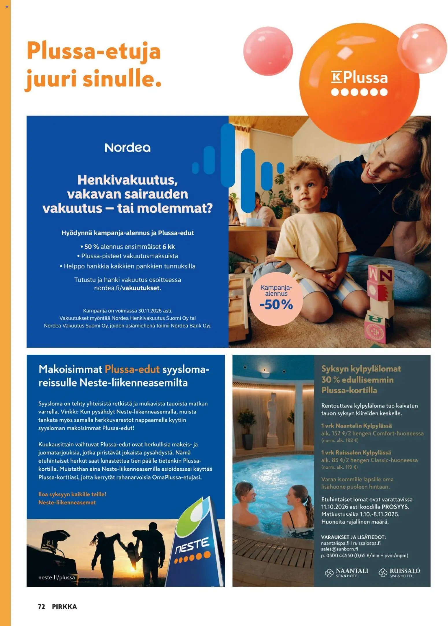 K-Market - Pirkka – voimassa 30/09/2026 alkaen | Sivu: 72