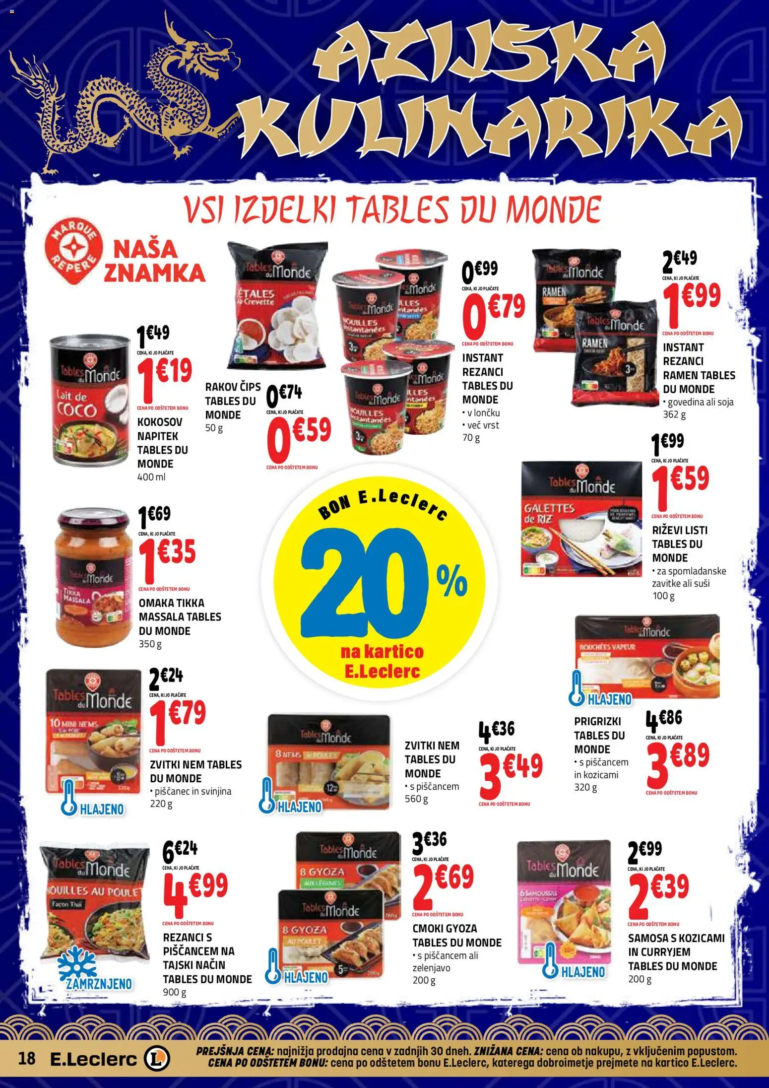 Novi E.leclerc katalog ponudbe – veljaven od 07.10.2026 | Stran: 18 | Izdelki: Rezanci, Suši, Riz, Omaka
