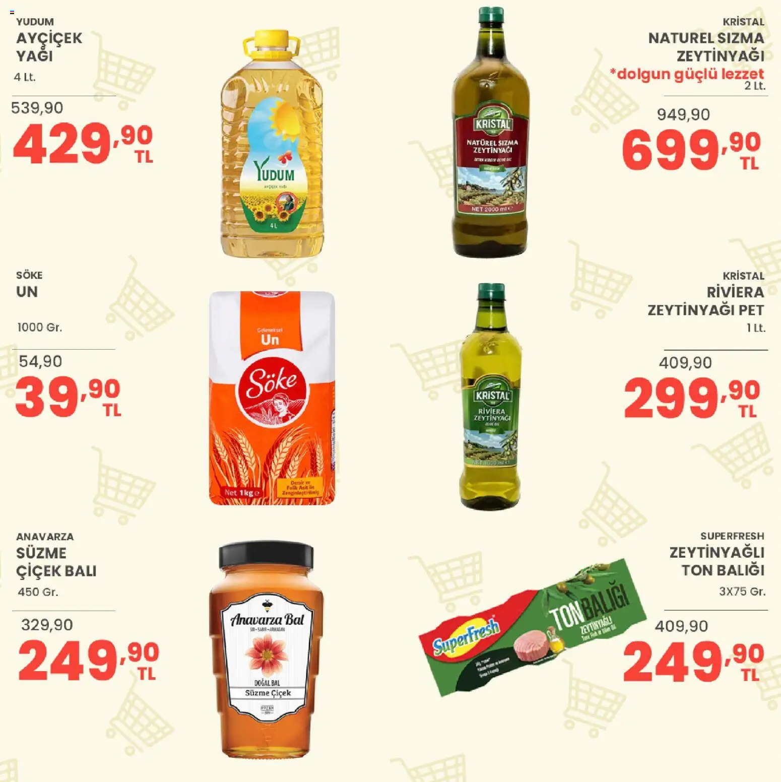 Sarıyer Katalog - 02 Ekim 2026 tarihinden itibaren geçerlidir | Sayfa: 21 | Ürünler: Sızma zeytinyağı, Zeytinyağı, Ton balığı