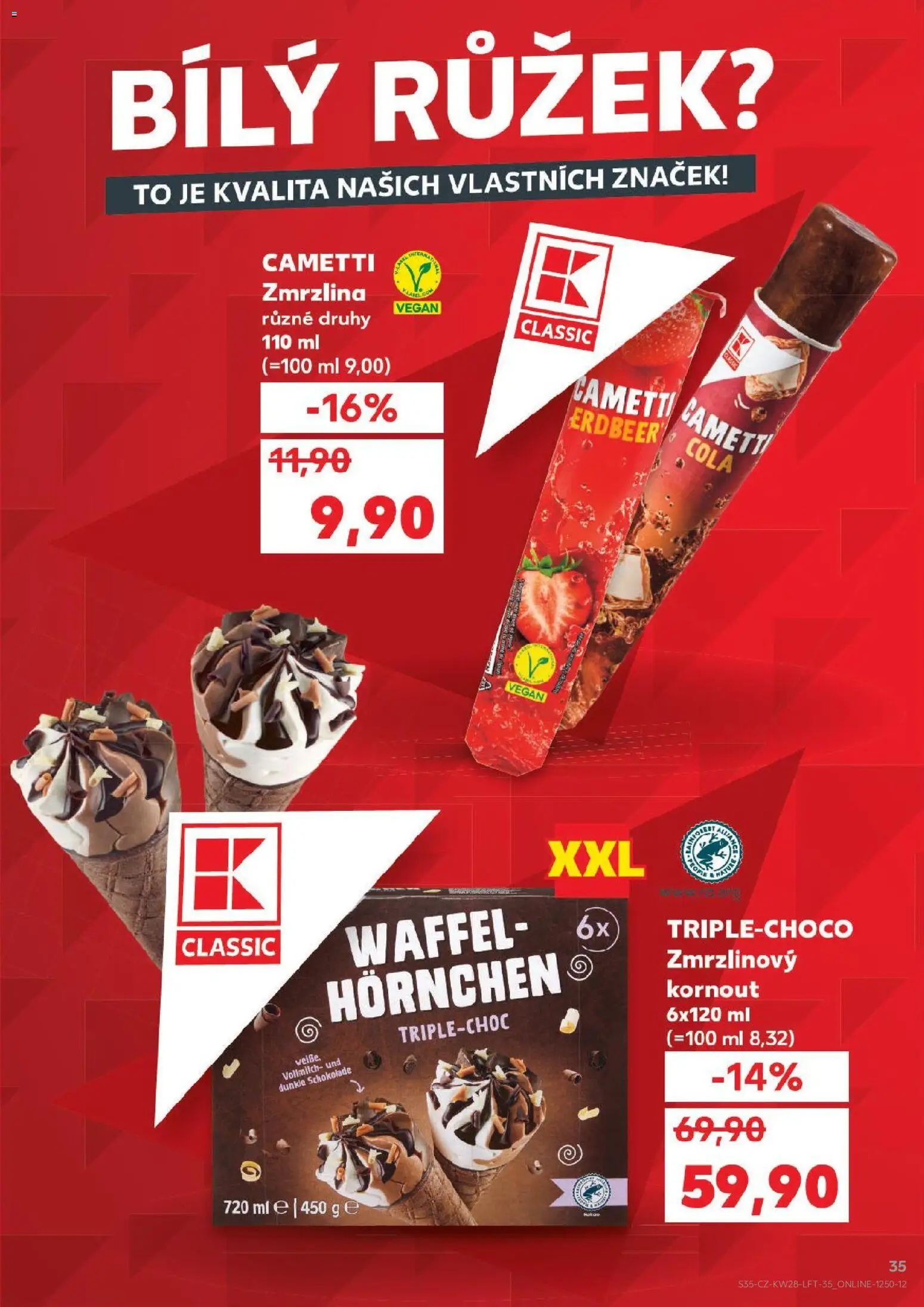 Kaufland leták - Ostrava od 08.07.2026 | Strana: 35 | Produkty: Vegan, Zmrzlina, Cola