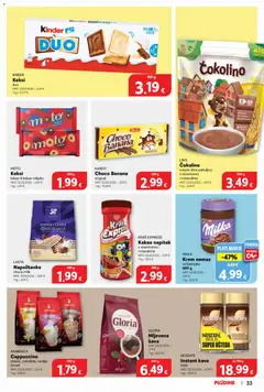 Plodine Katalog - Pregled kataloga iz trgovine Plodine, vrijedi od 24.06.2026 | Stranica: 33 | Proizvodi: Pahuljice, Napolitanke, Čokolino, Namaz