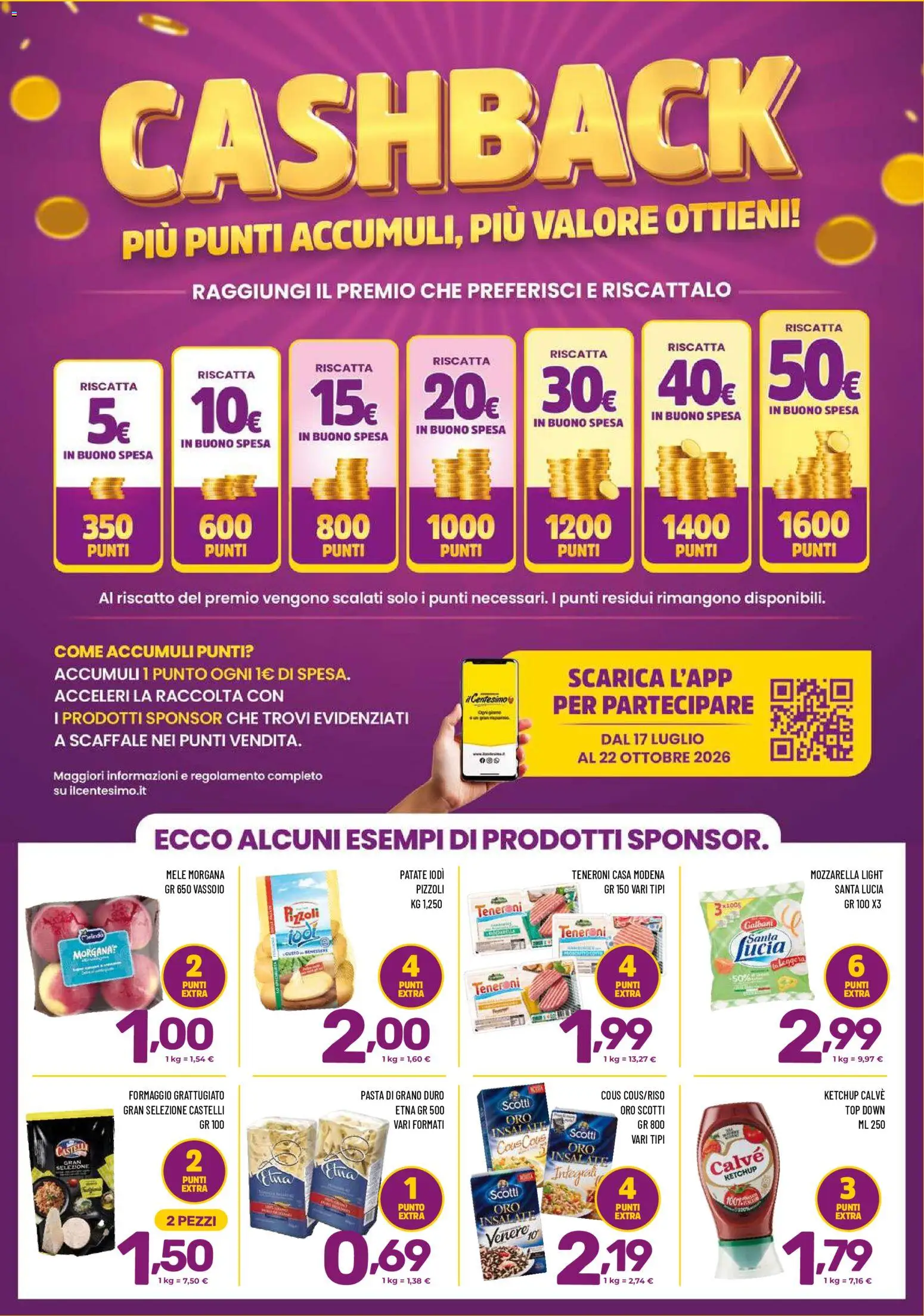 Volantino Il Centesimo del 17/07/2026 | Pagina: 11 | Prodotti: Mozzarella, Top, Pasta, Scaffale