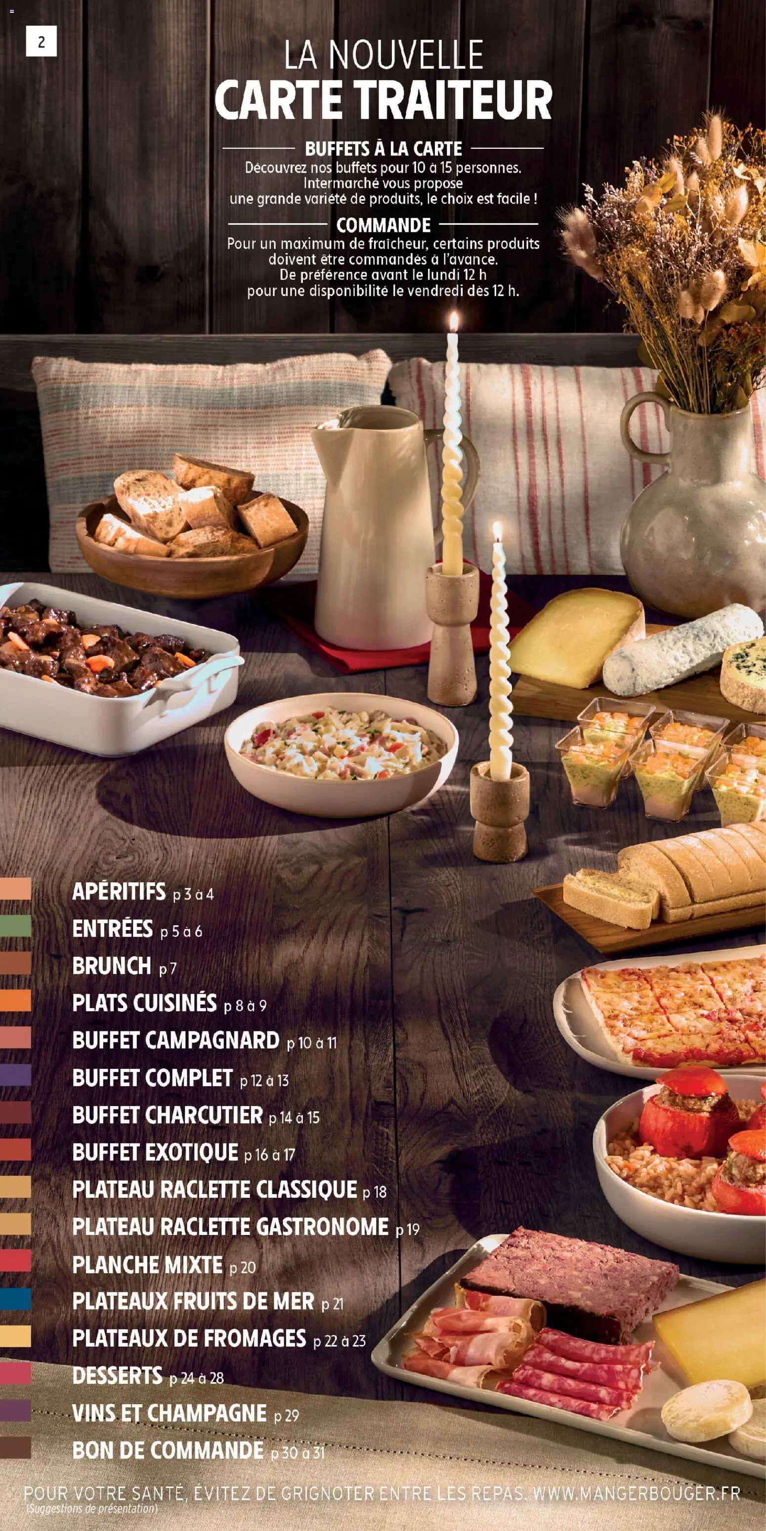 {H1} | Page: 2 | Produits: Plateau, Plats cuisinés, Raclette, Buffet