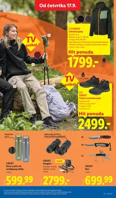 [3] CRIVIT Cipele za planinarenje, Različite vrste Veličine za nju: 37-41* za njega: 41-46* - pregled Lidl kataloga - važi od 17.09.2026 | Strana: 63 | Proizvode: Cipele, Jakna, Piće, Alat