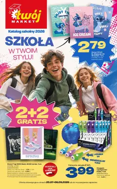 Pogląd oferty "Twój Market gazetka - Katalog szkolny" - ważna od 20.07.2026