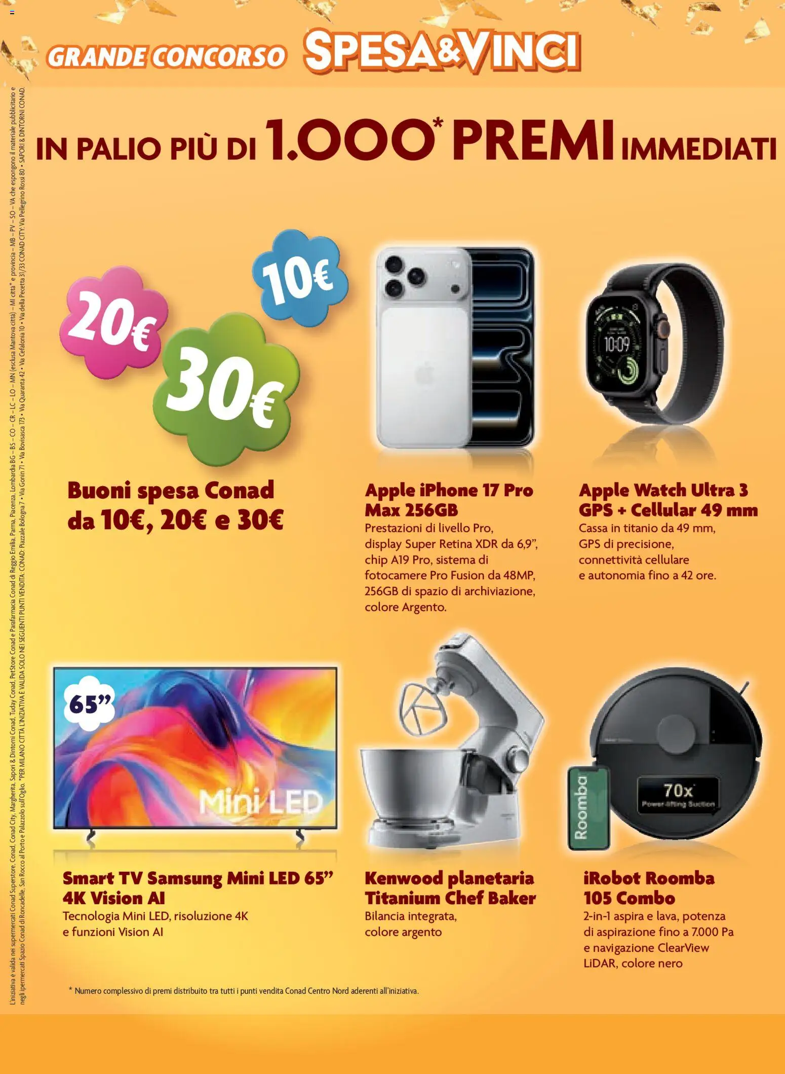 Volantino Conad del 07/10/2026 | Pagina: 4 | Prodotti: Tv samsung, TV, Bilancia, Samsung