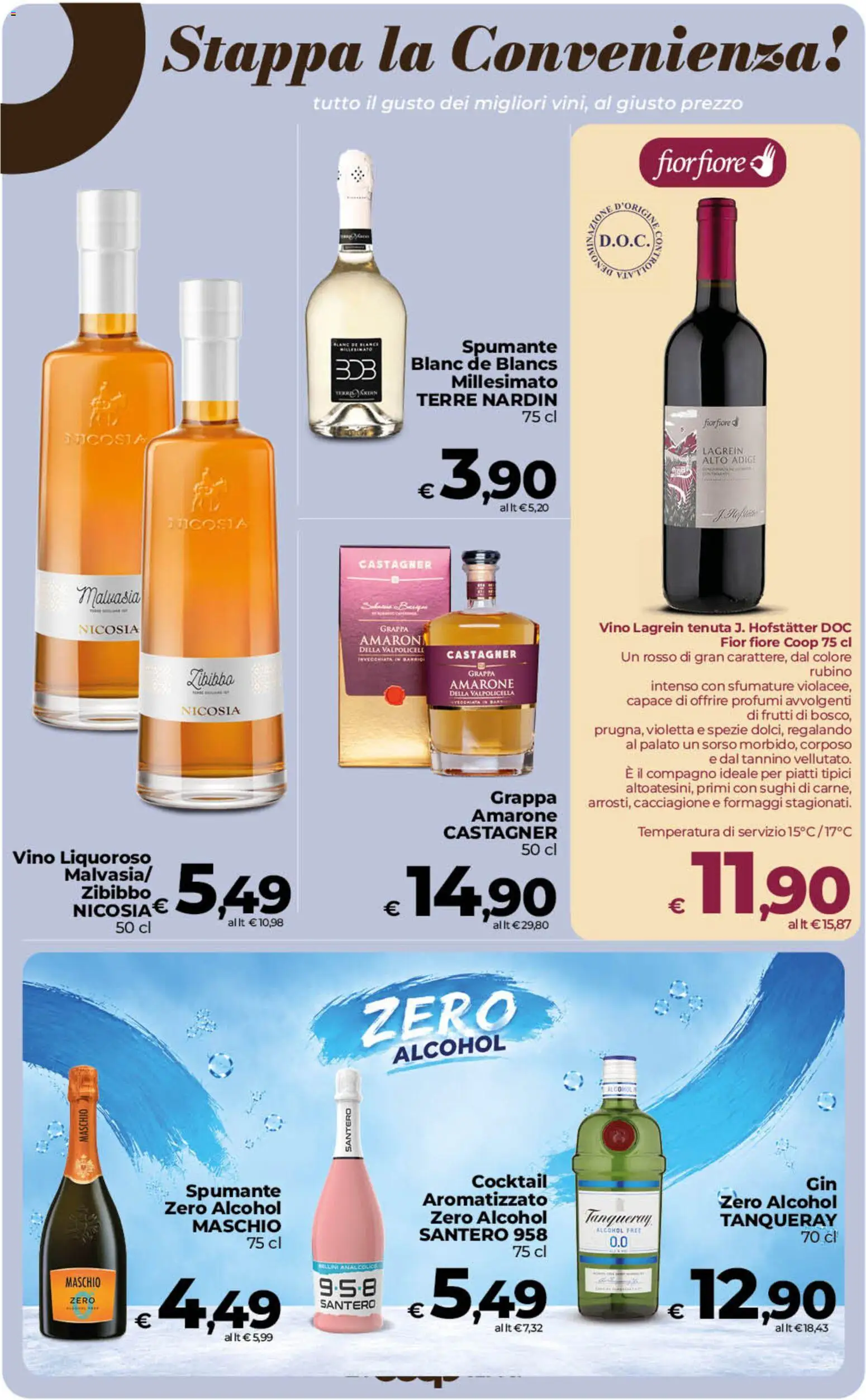 Volantino Ipercoop del 23/10/2026 | Pagina: 36 | Prodotti: Vino liquoroso, Spezie, Vino, Spumante