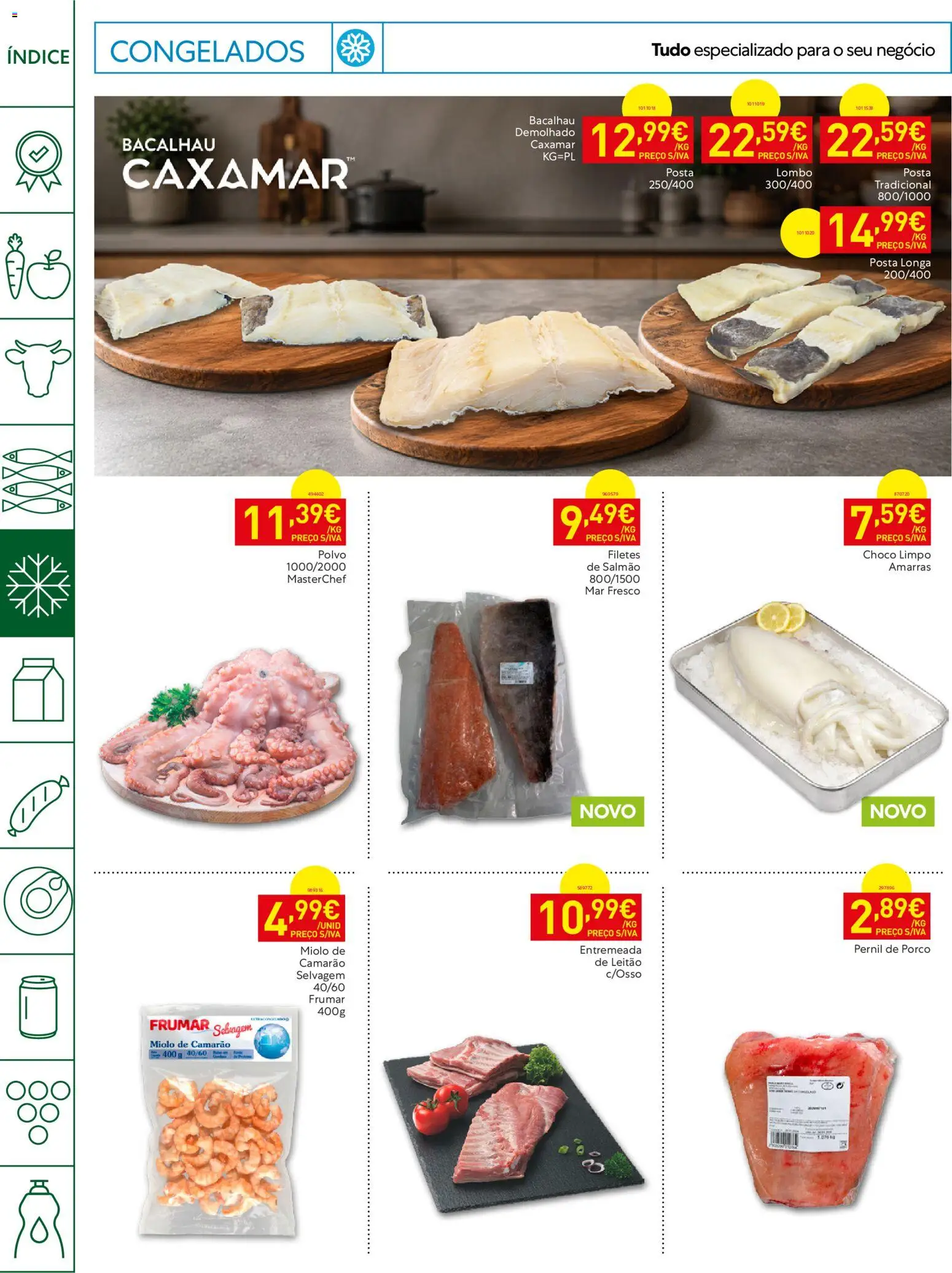 Recheio Horeca Madeira │ válido de 01/09/2026 | Página: 8 | Produtos: Bacalhau, Pernil, Polvo, Salmão