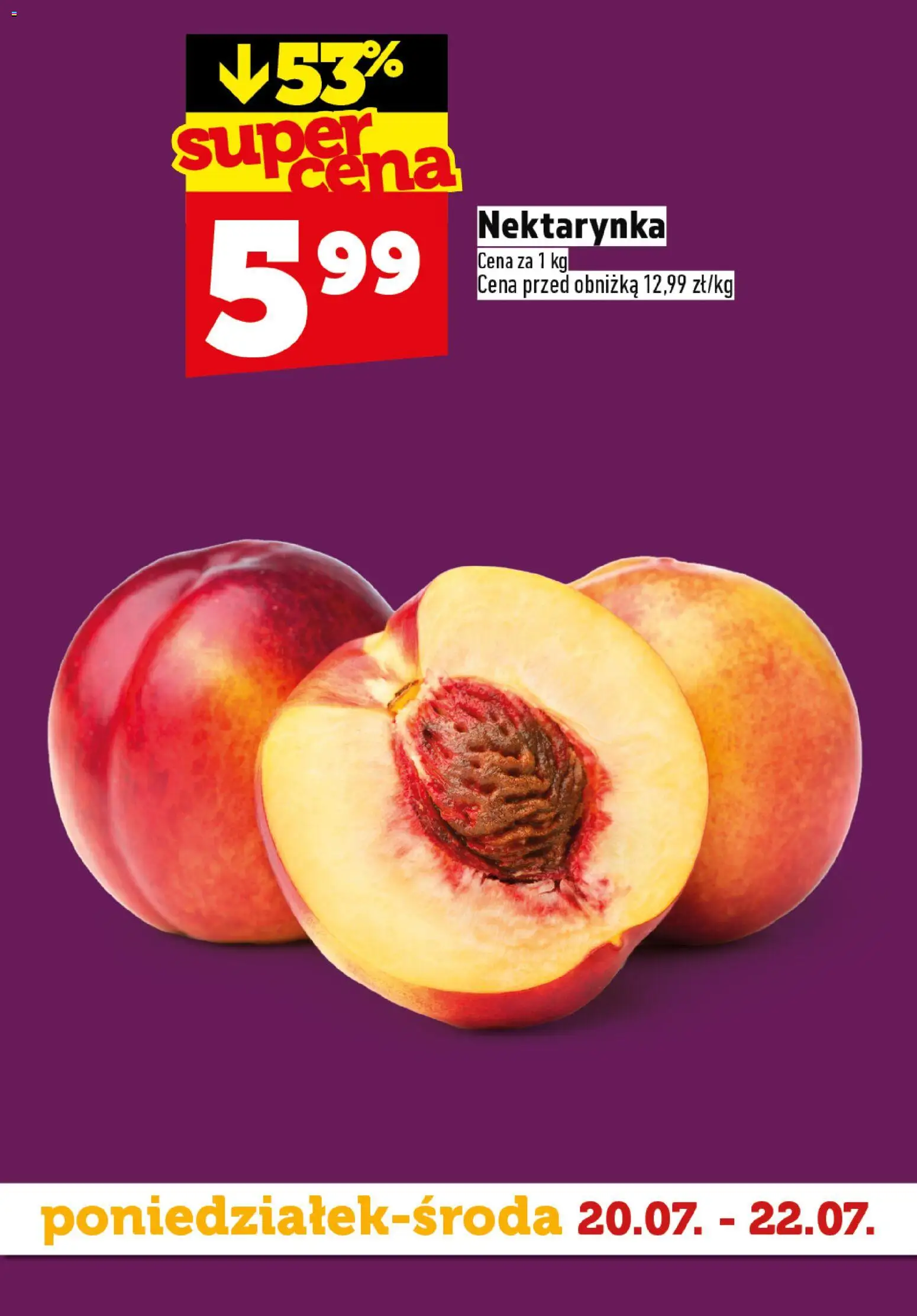 Topaz gazetka - Superstart tygodnia od 20.07.2026 | Strona: 2 | Produkty: Nektarynka