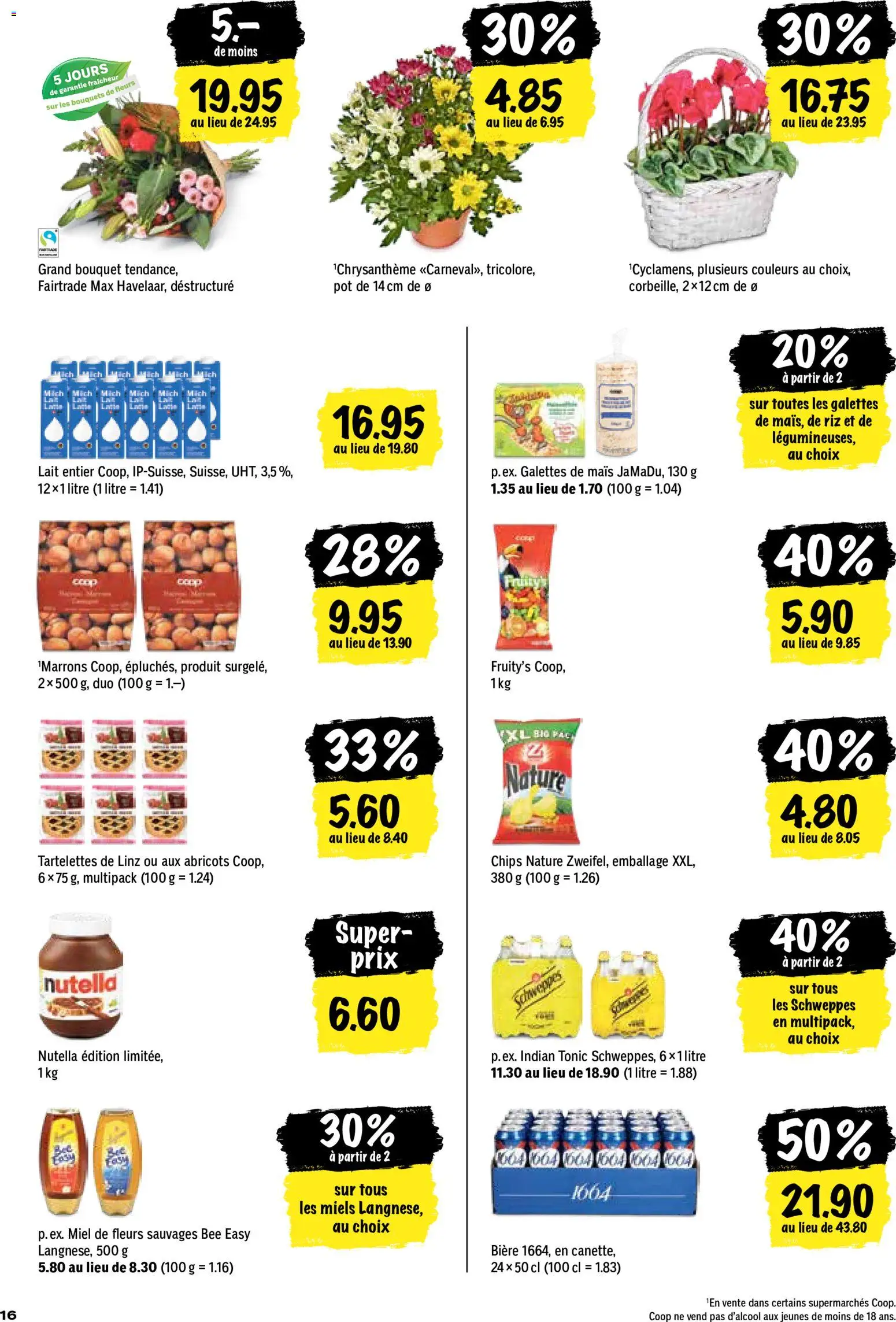 Coop aktionen FR – gültig ab 01.10.2026 | Seite: 16 | Produkte: Mais, Snacks, Öl, Chips