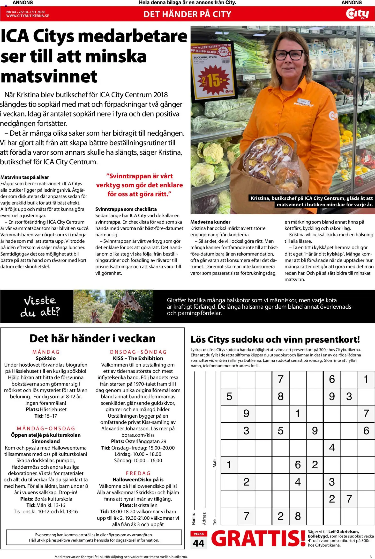 ICA Kvantum reklamblad aktuell från 26/10/2026 | Sida: 3
