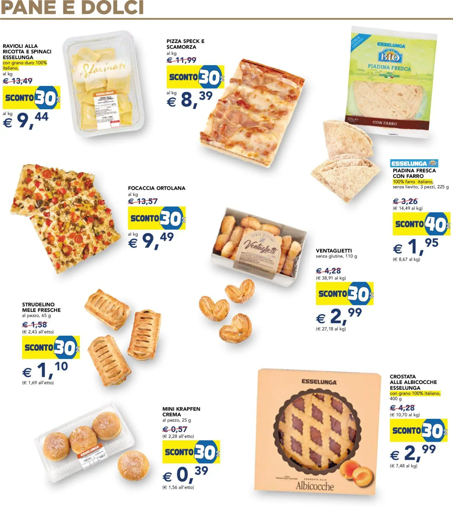 Volantino Esselunga S del 28.05.2026 | Pagina: 16 | Prodotti: Mele, Piadina, Ravioli, Farro