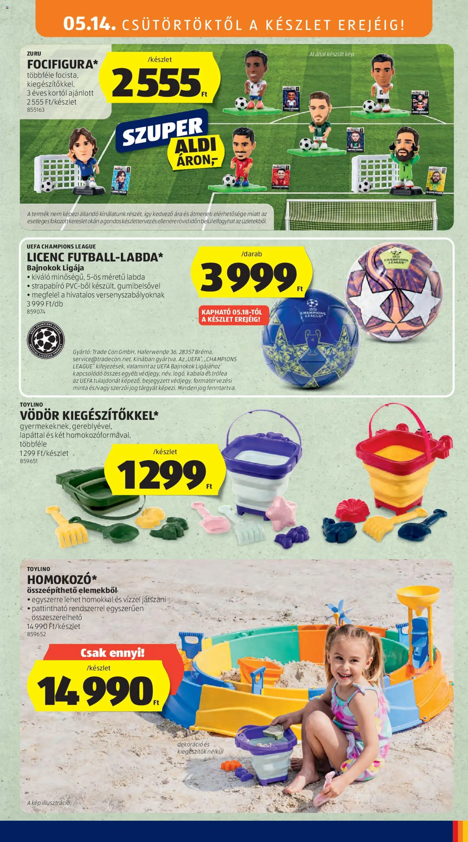 Aldi akciós ujság - amely érvényes a következő dátumtól: 14.05.2026 | Oldal: 7 | Termékek: Dekoráció