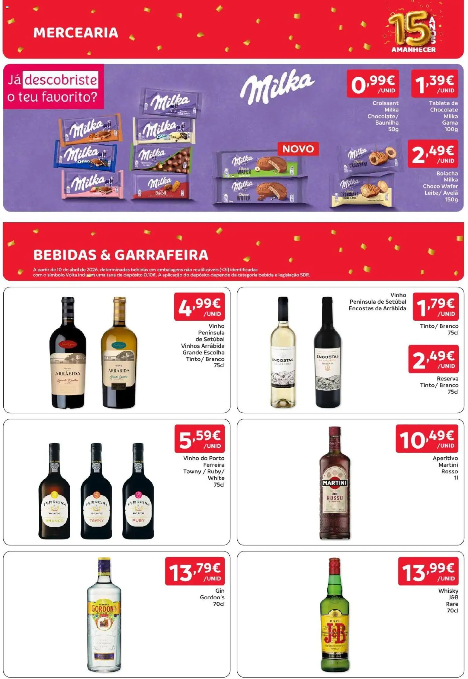 Amanhecer folheto │ válido de 22/10/2026 | Página: 12 | Produtos: Vinho do Porto, Mercearia, Croissant, Bebidas