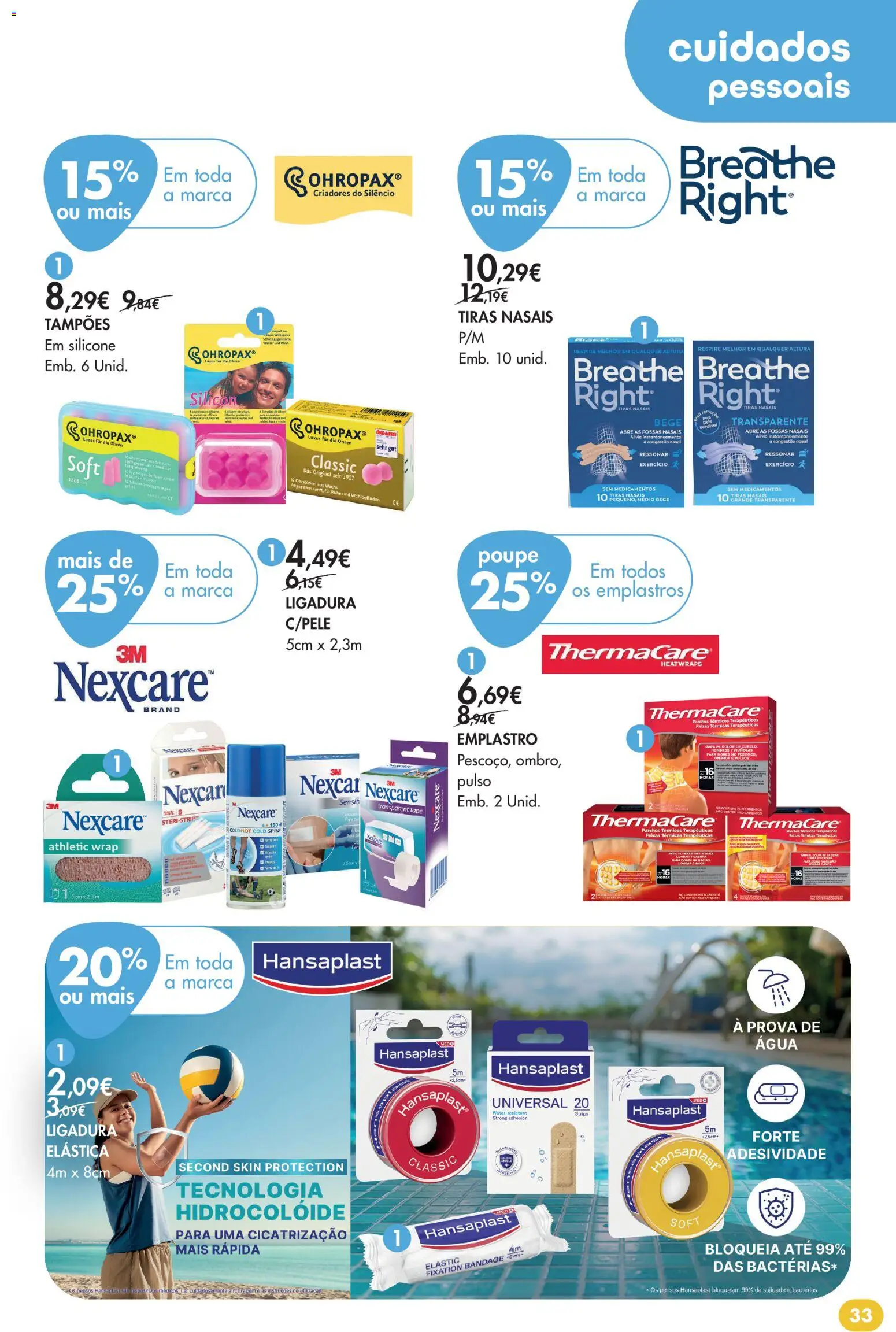 Pingo Doce folheto Bem Estar Verão 2 Lojas │ válido de 14/07/2026 | Página: 33 | Produtos: Agua, Ligadura