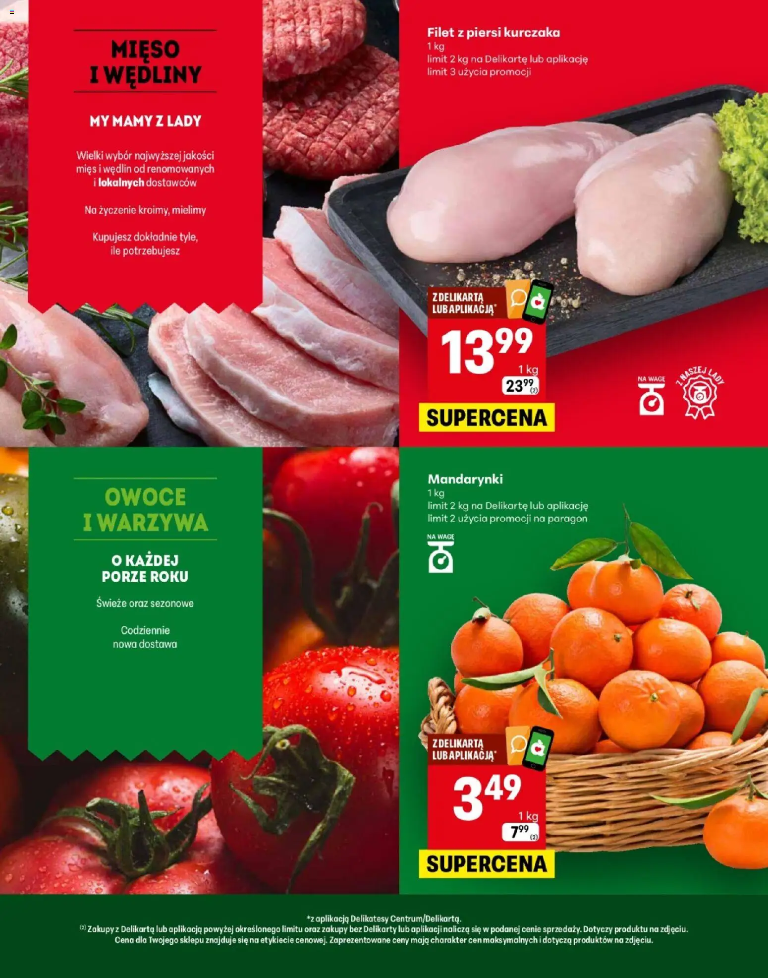 Delikatesy Centrum gazetka - Zaczernie Otwarcie od 22.04.2026 | Strona: 2 | Produkty: Piersi, Mięso, Wędliny, Warzywa