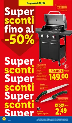 Anteprima del volantino Lidl volantino valido a partire dal 16/07/2026 | Pagina: 30 | Prodotti: Barbecue, Barbecue a gas, Griglia, Termometro