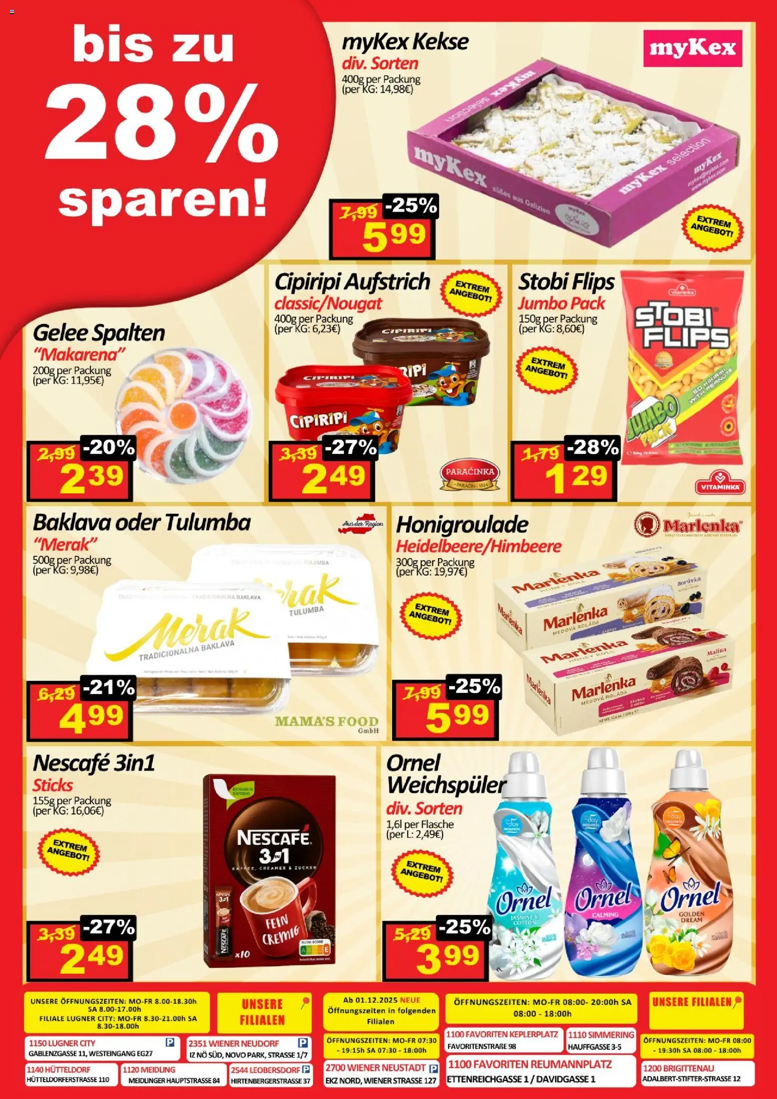 Wurstico Abholmarkt Flugblatt gültig ab 21.05.2026 | Seite: 4 | Produkte: Kekse, Zucker, Weichspüler