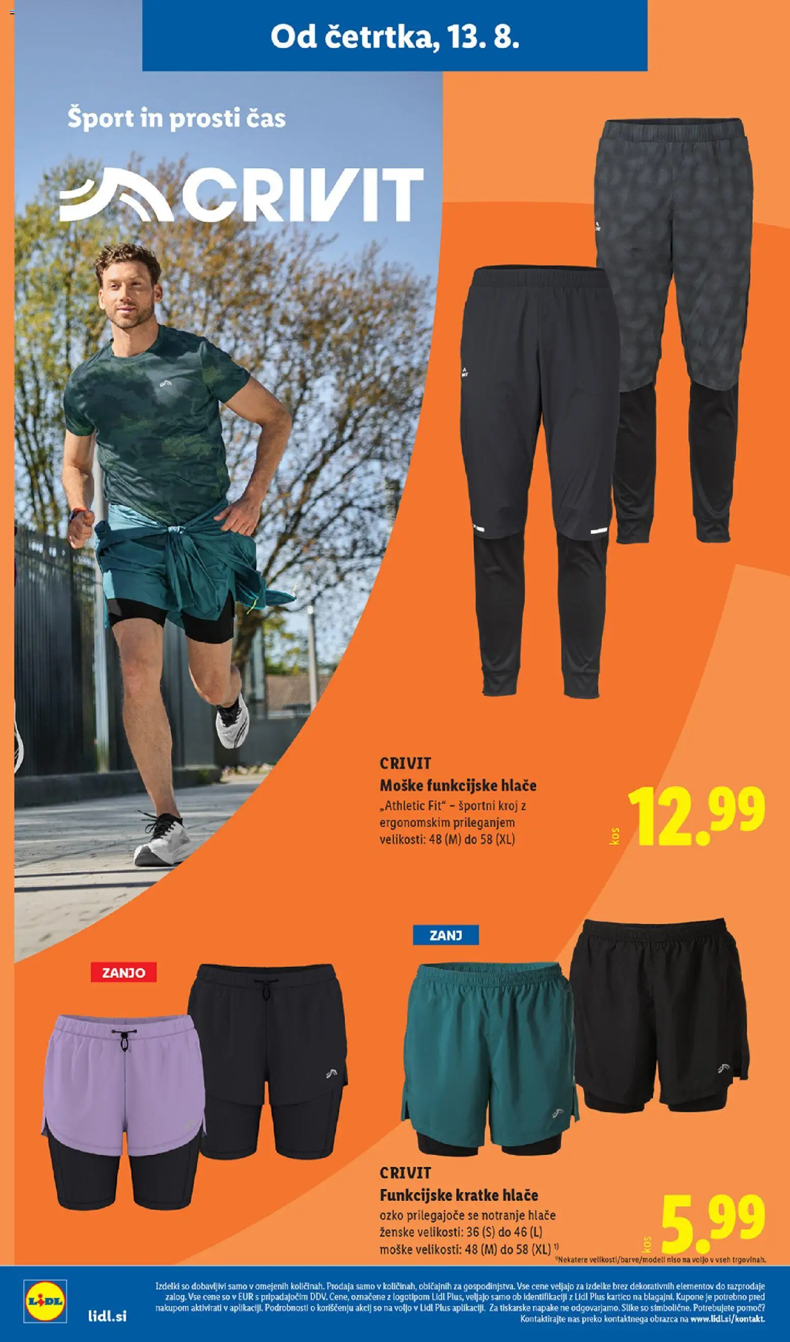 Novi Lidl katalog ponudbe – veljaven od 13.08.2026 | Stran: 32 | Izdelki: Hlace, Kratke hlace