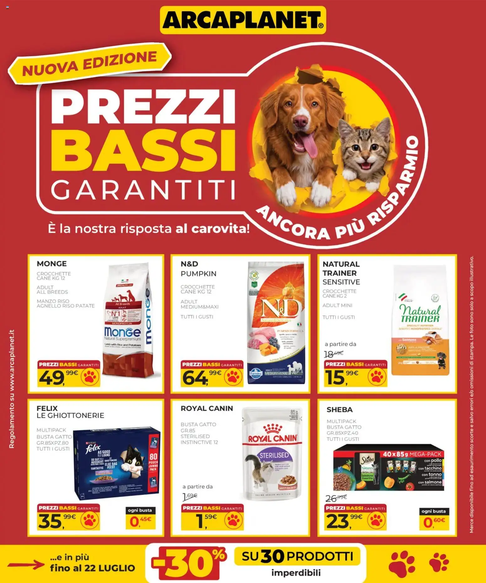 Arcaplanet volantino dal 02/07/2026 anteprima > nuovo offerte!⏳ catalogue cover