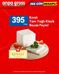 10 Temmuz 2026 tarihinden itibaren geçerli olan Anpa Gross kataloğu önizlemesi