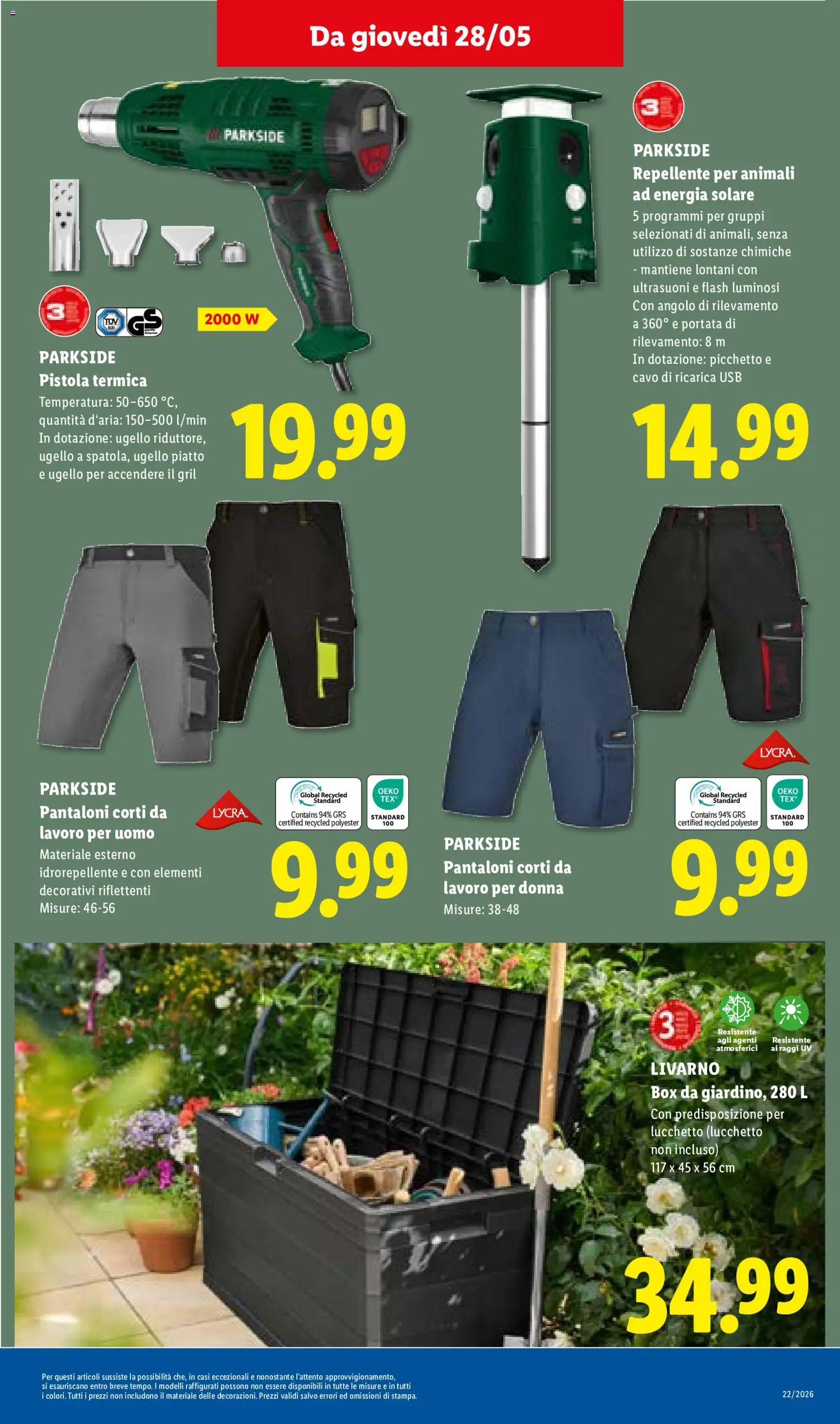 Volantino Lidl del 28.05.2026 | Pagina: 25 | Prodotti: Pantaloni, Cavo, USB, Piatto