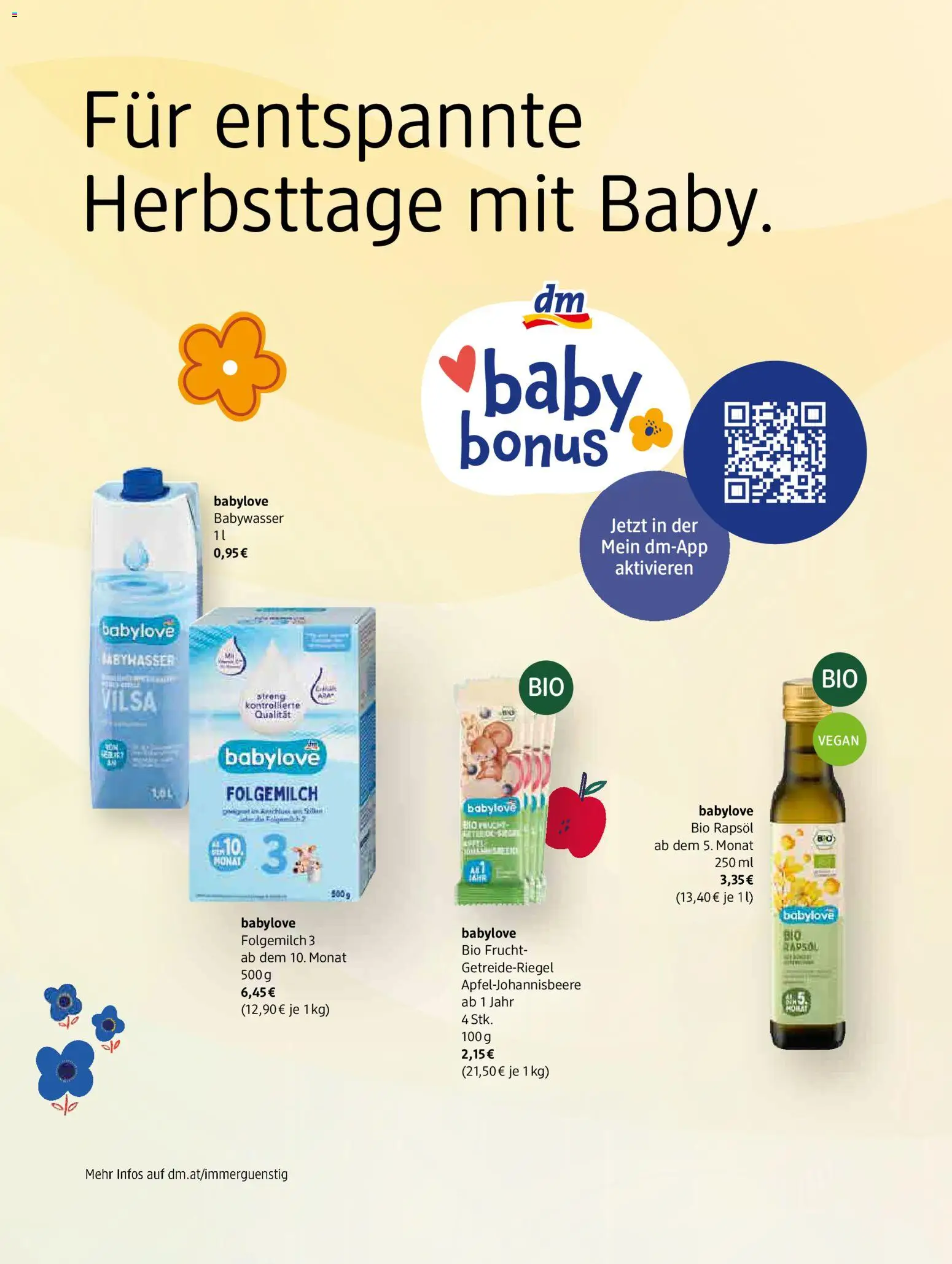 dm drogerie markt Family Magazin October 2026 gültig ab 01.10.2026 | Seite: 2 | Produkte: Babywasser, Rapsöl