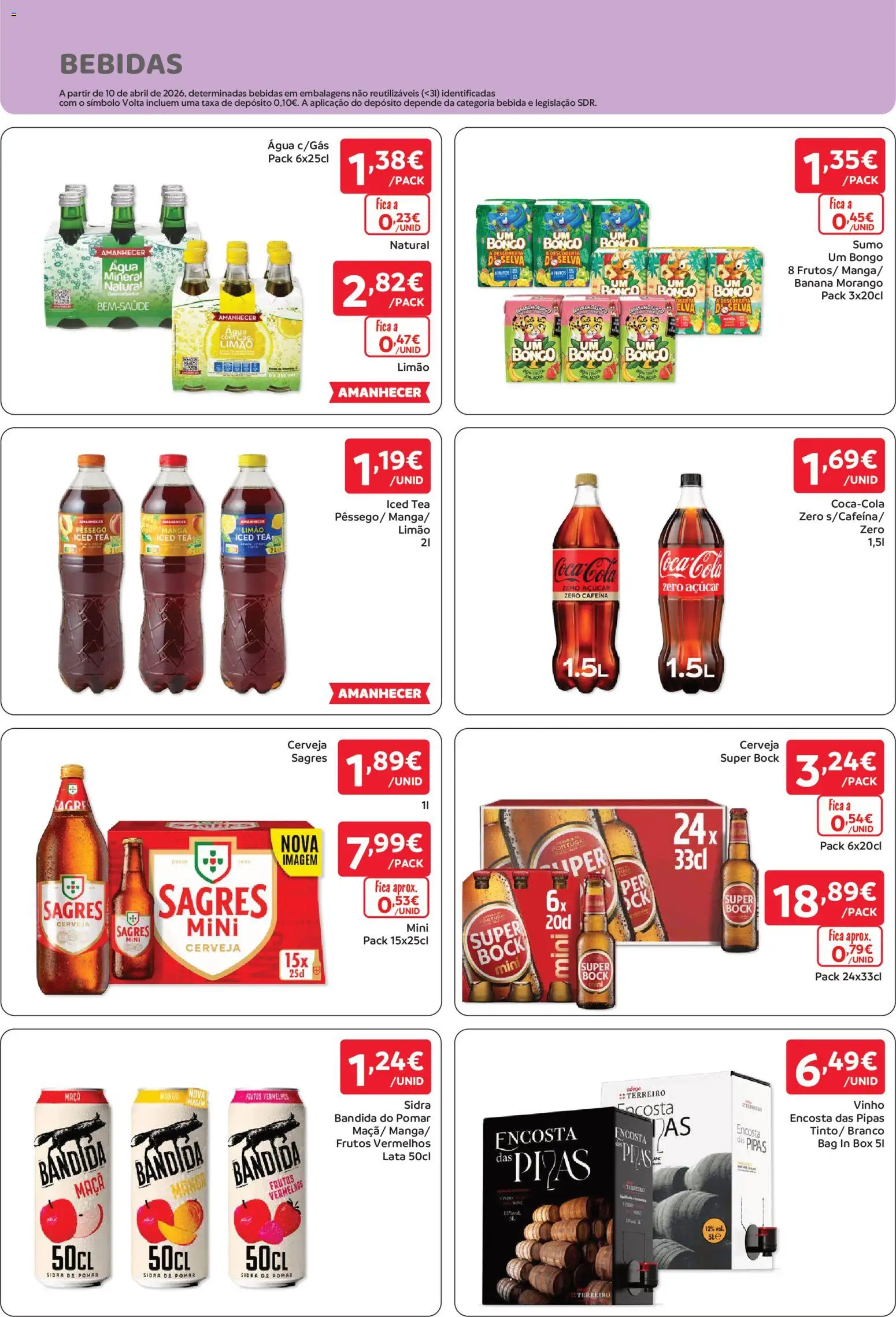 Amanhecer folheto │ válido de 29/10/2026 | Página: 8 | Produtos: Agua, Maça, Cerveja, Açúcar