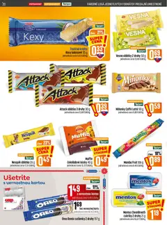 COOP Jednota leták platný od 30.07.2026 | Strana: 20 | Produkty: Cukríky, Nesquik