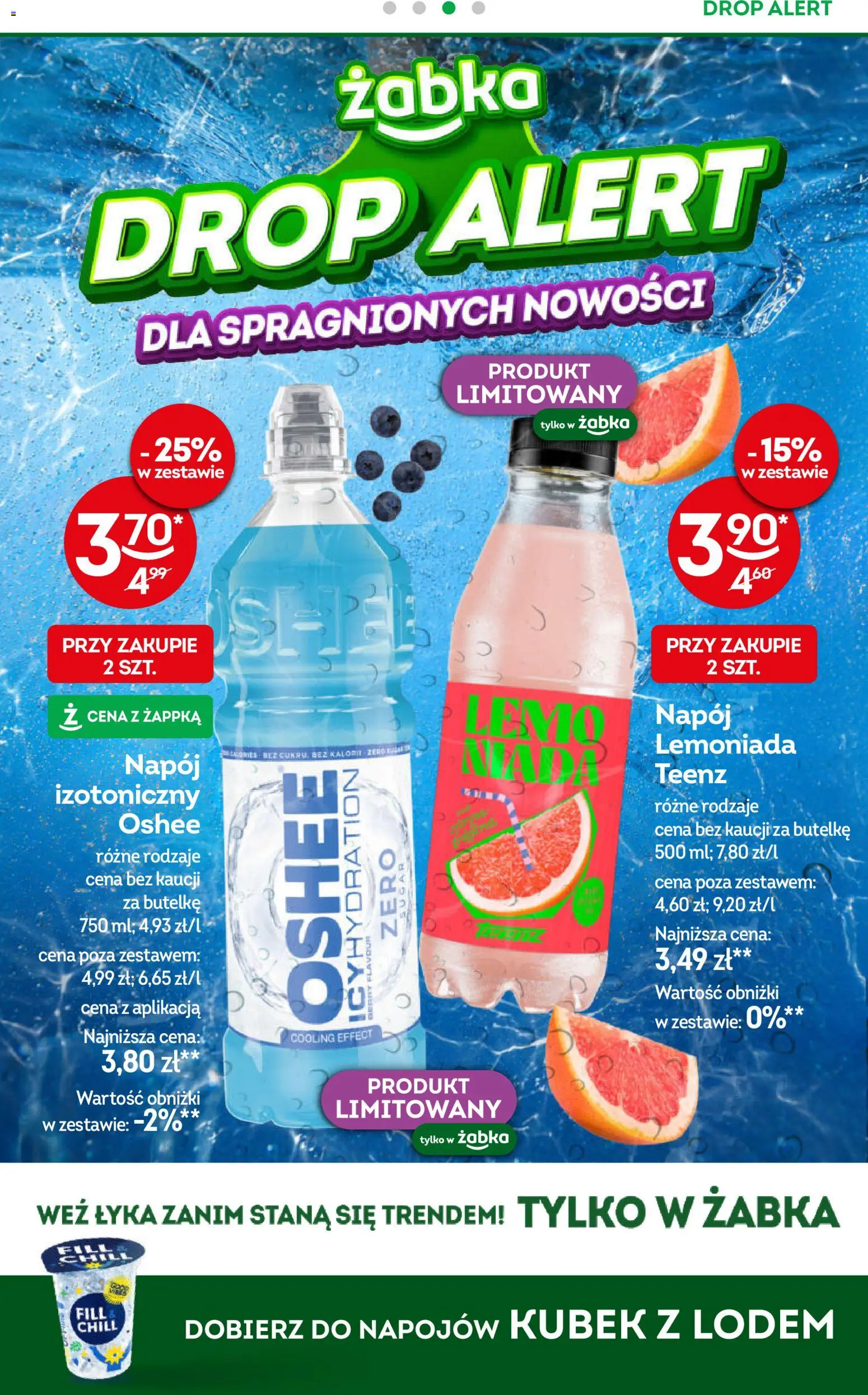 Żabka gazetka od 29.07.2026 | Strona: 8 | Produkty: Oshee, Lemoniada