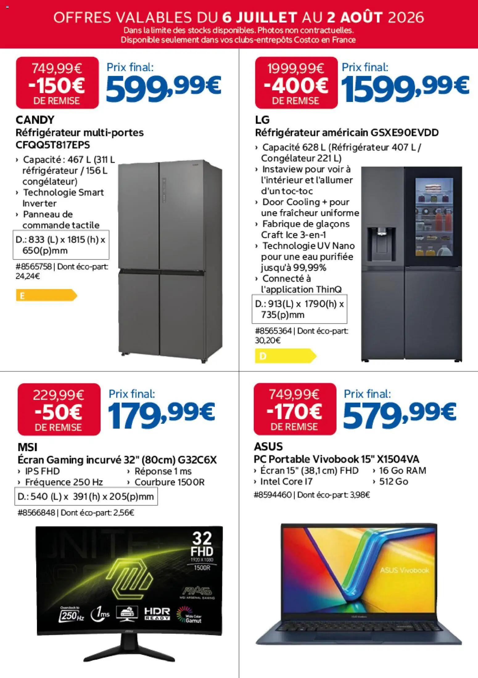 {H1} | Page: 2 | Produits: PC, Réfrigérateur, Congélateur, PC portable