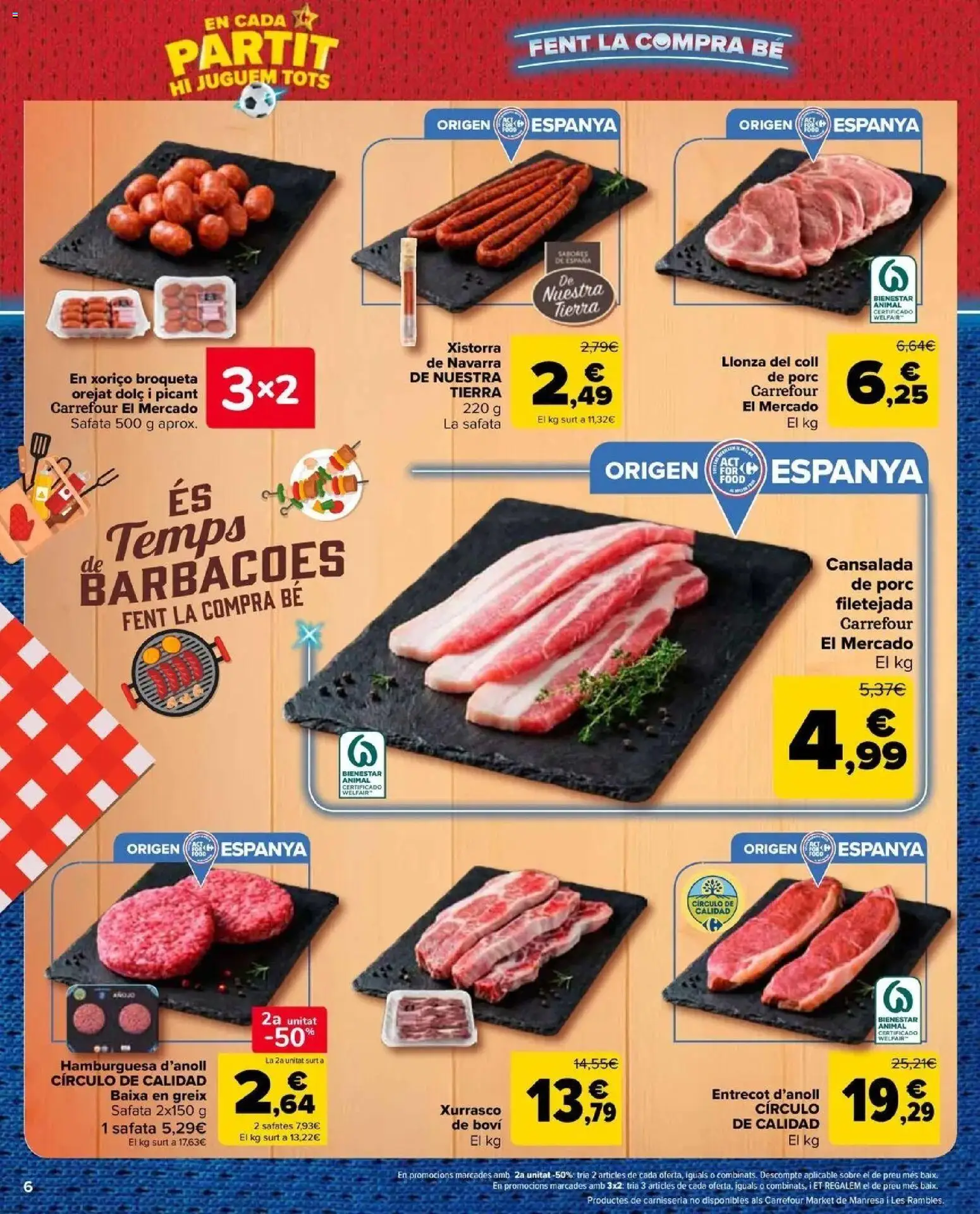 Carrefour Market - 2ª unidad al -50% │ válido desde el 10/07/2026 | Página: 6 | Productos: Entrecot, Tierra, Hamburguesa