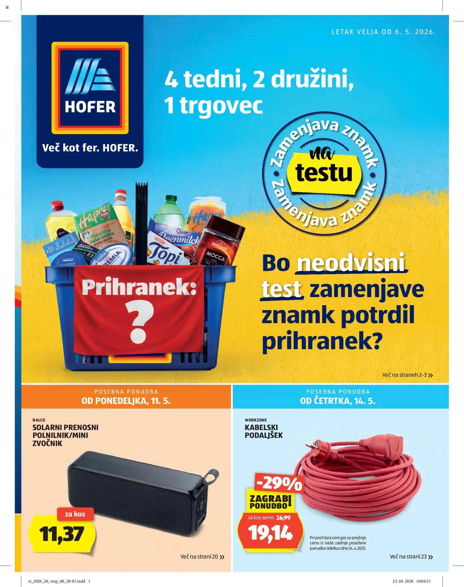 Hofer SI katalog | vrijedi od 06.05.2026 | Stranica: 1
