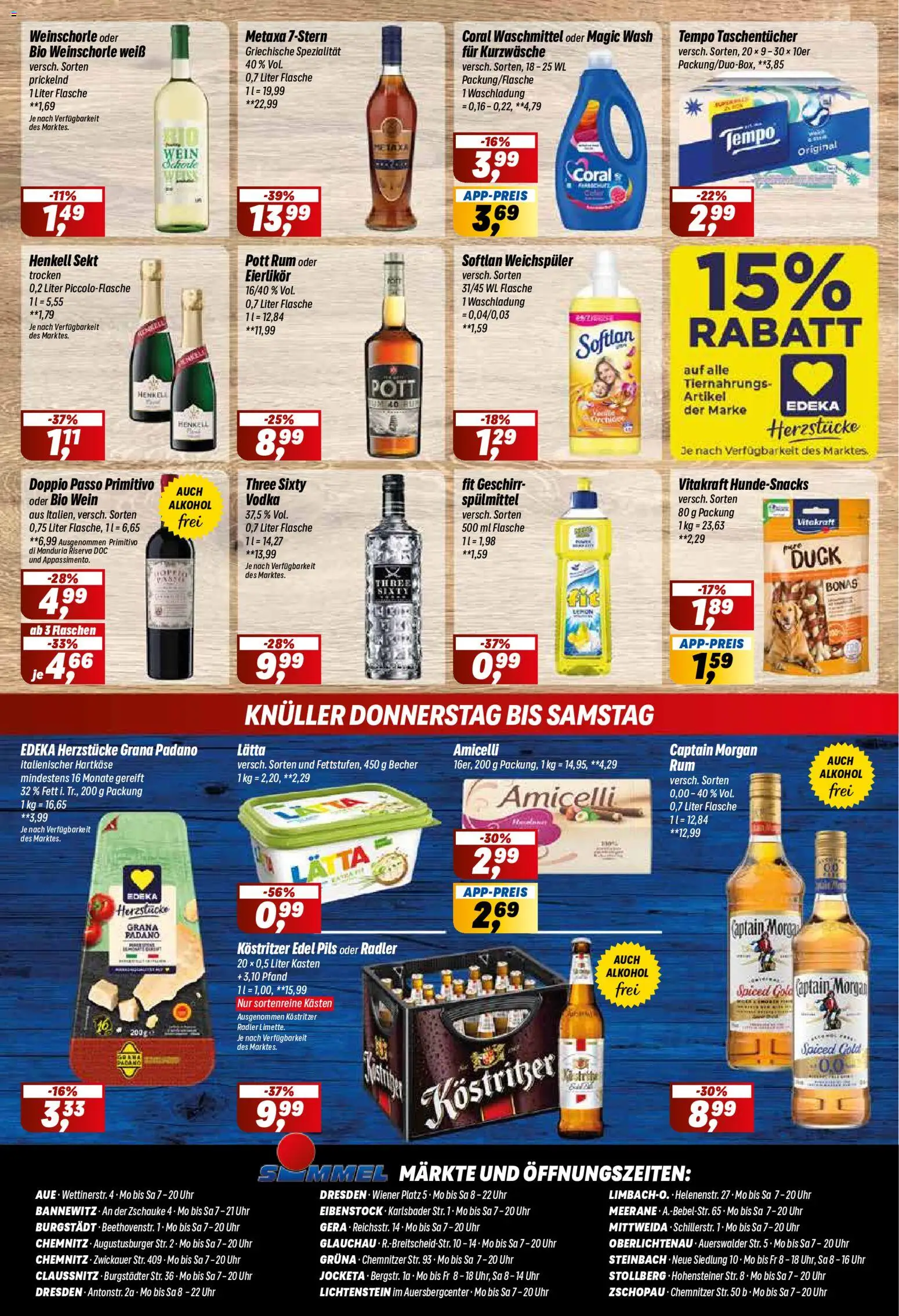 Simmel Prospekt – gültig ab 12.10.2026 | Seite: 8 | Produkte: Rum, Weinschorle, Radler, Alkohol