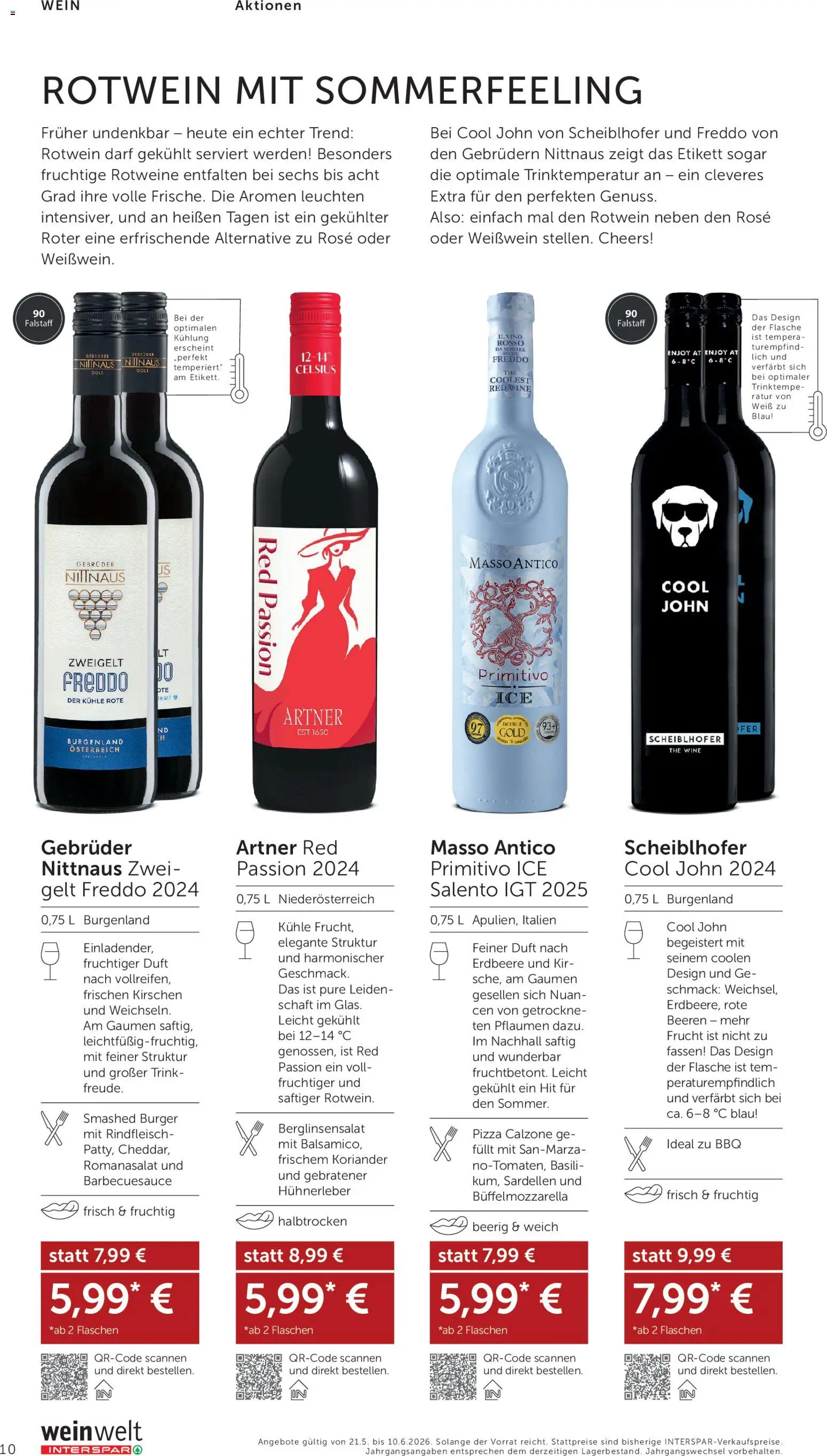 Interspar Wein Welt gültig ab 21.05.2026 | Seite: 10 | Produkte: Häränliha, Pizza, Wein, Rindfleisch