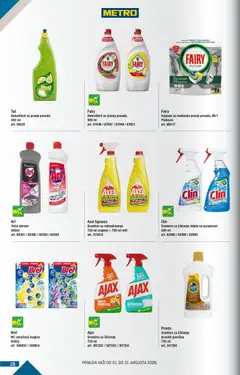 Metro katalog BMPL - pregled Metro kataloga - važi od 01.08.2026 | Strana: 28 | Proizvode: Deterdžent, Wc, Sredstvo za čišćenje, Ajax