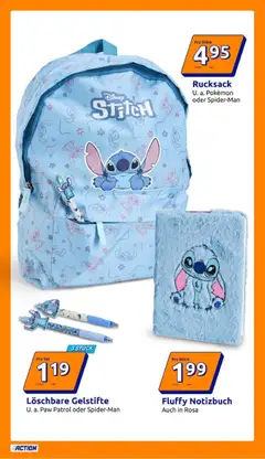 Action Flugblatt ab 24.06.2026 gültig | Seite: 10 | Produkte: Rucksack, Notizbuch