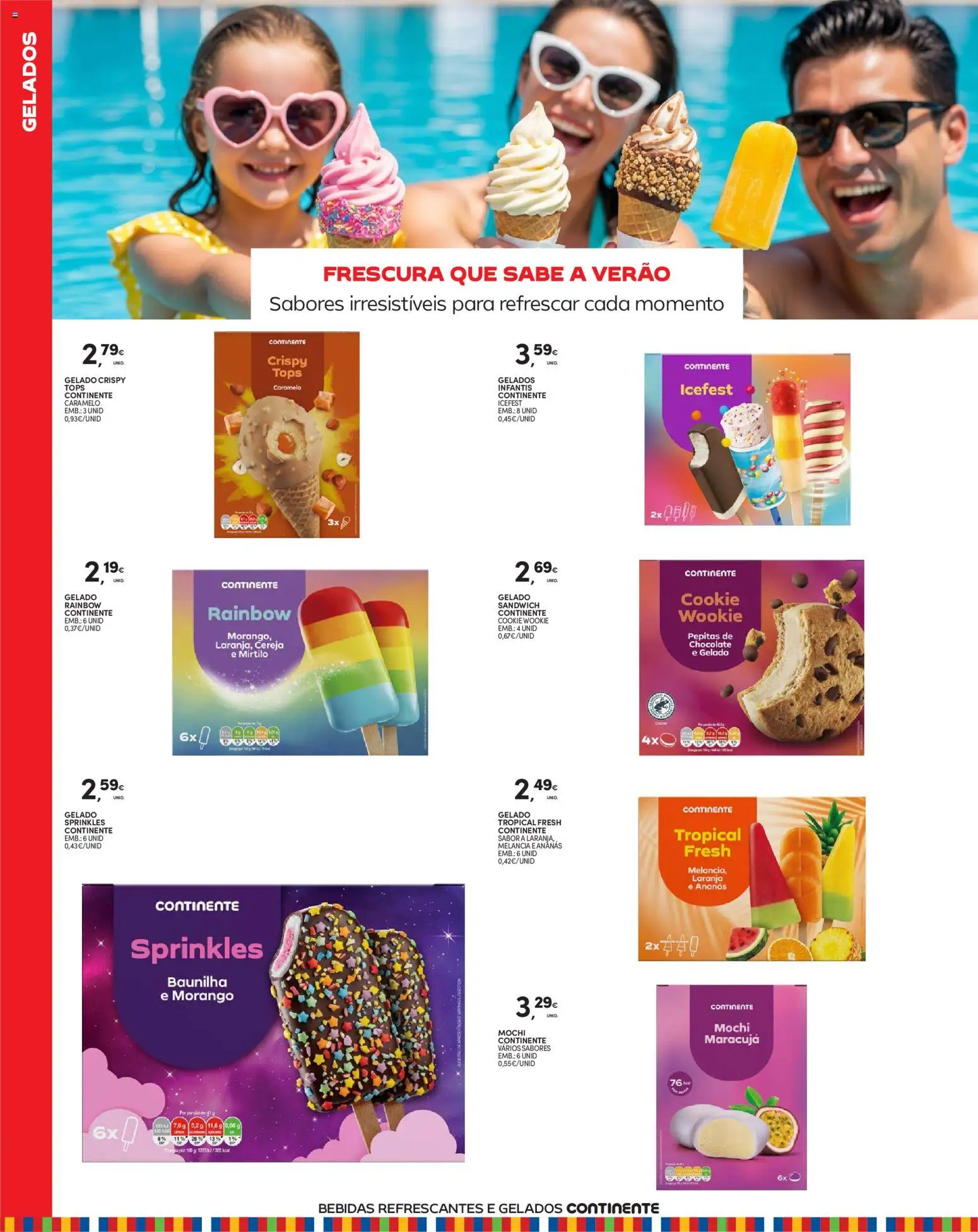 Continente Madeira │ válido de 09.06.2026 | Página: 18 | Produtos: Gelado, Chocolate, Melancia, Gelado sandwich
