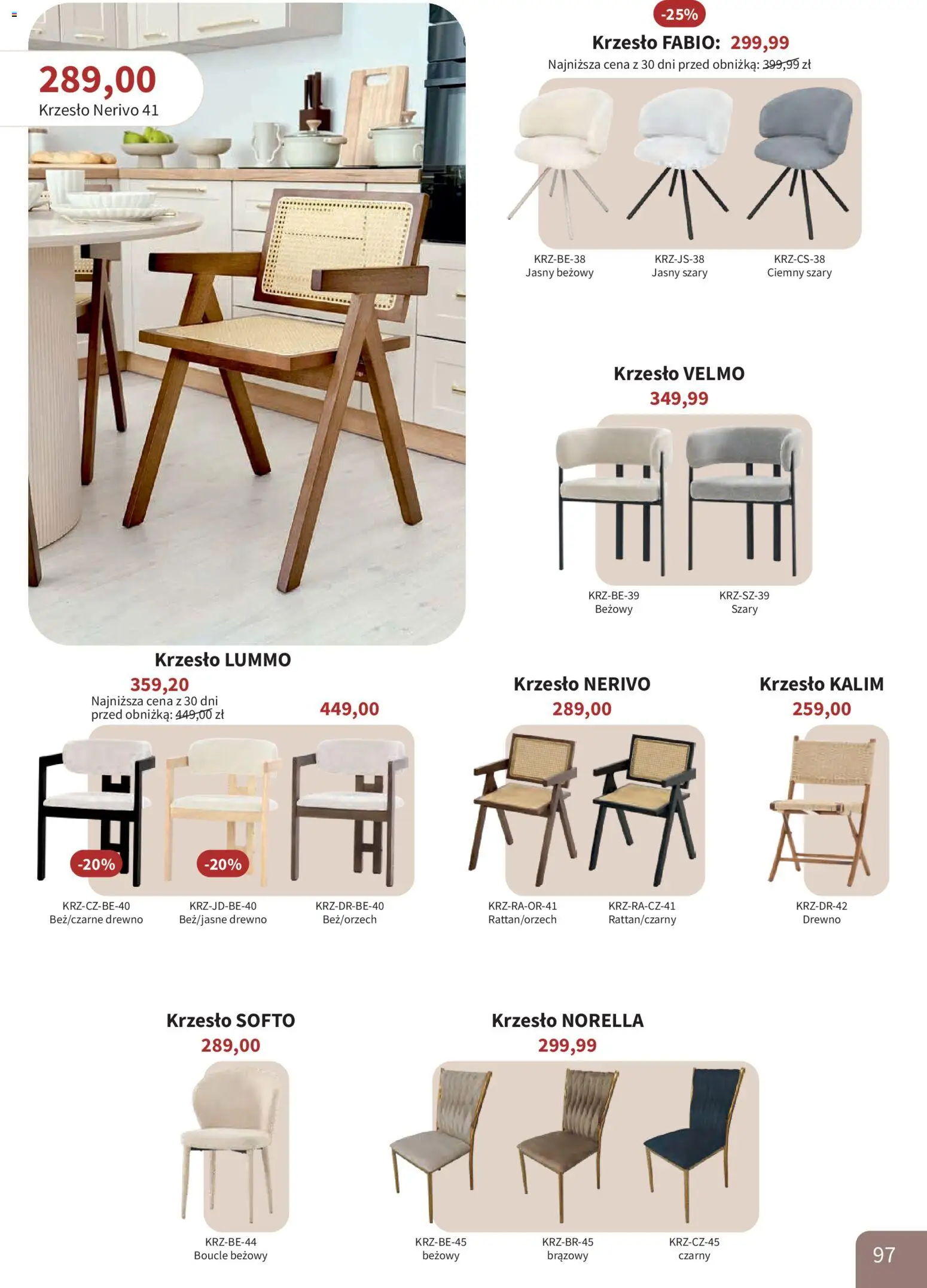 Bodzio Katalog od 01.10.2026 | Strona: 97 | Produkty: Krzesło