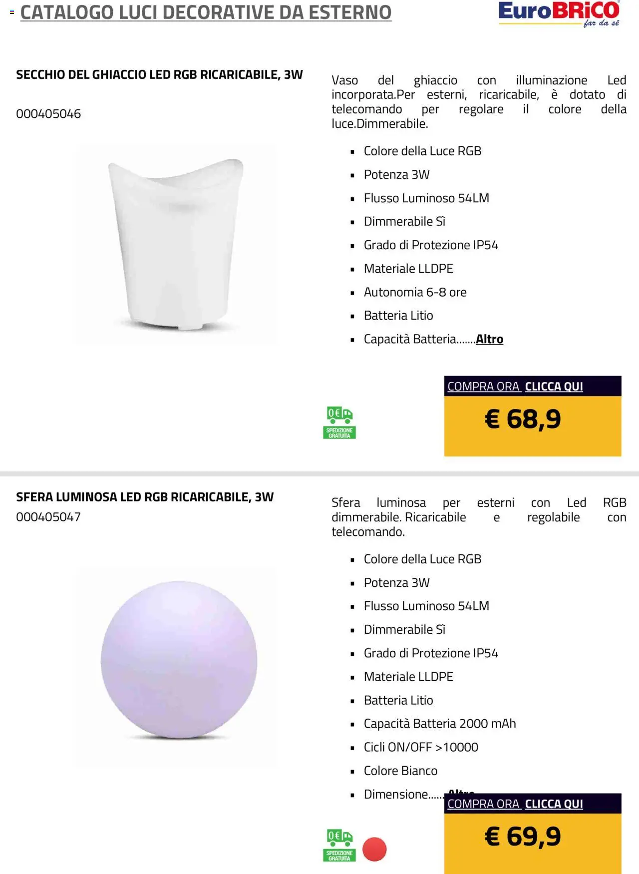 Volantino Eurobrico del 23/07/2025 | Pagina: 17 | Prodotti: Telecomando, Secchio, Batteria, Vaso