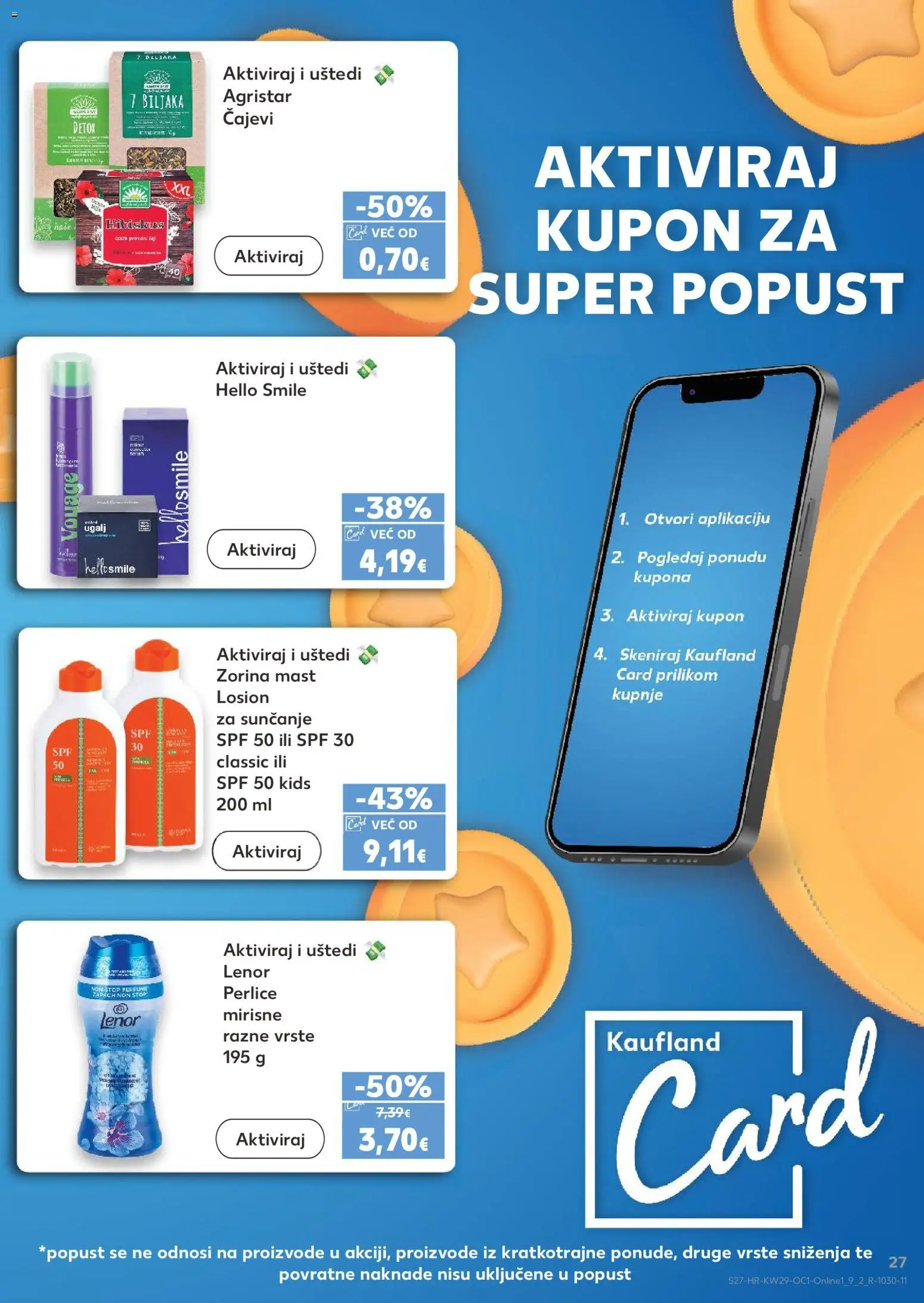 Kaufland katalog | vrijedi od 15.07.2026 | Stranica: 27 | Proizvodi: Mast, Losion za sunčanje, Lenor