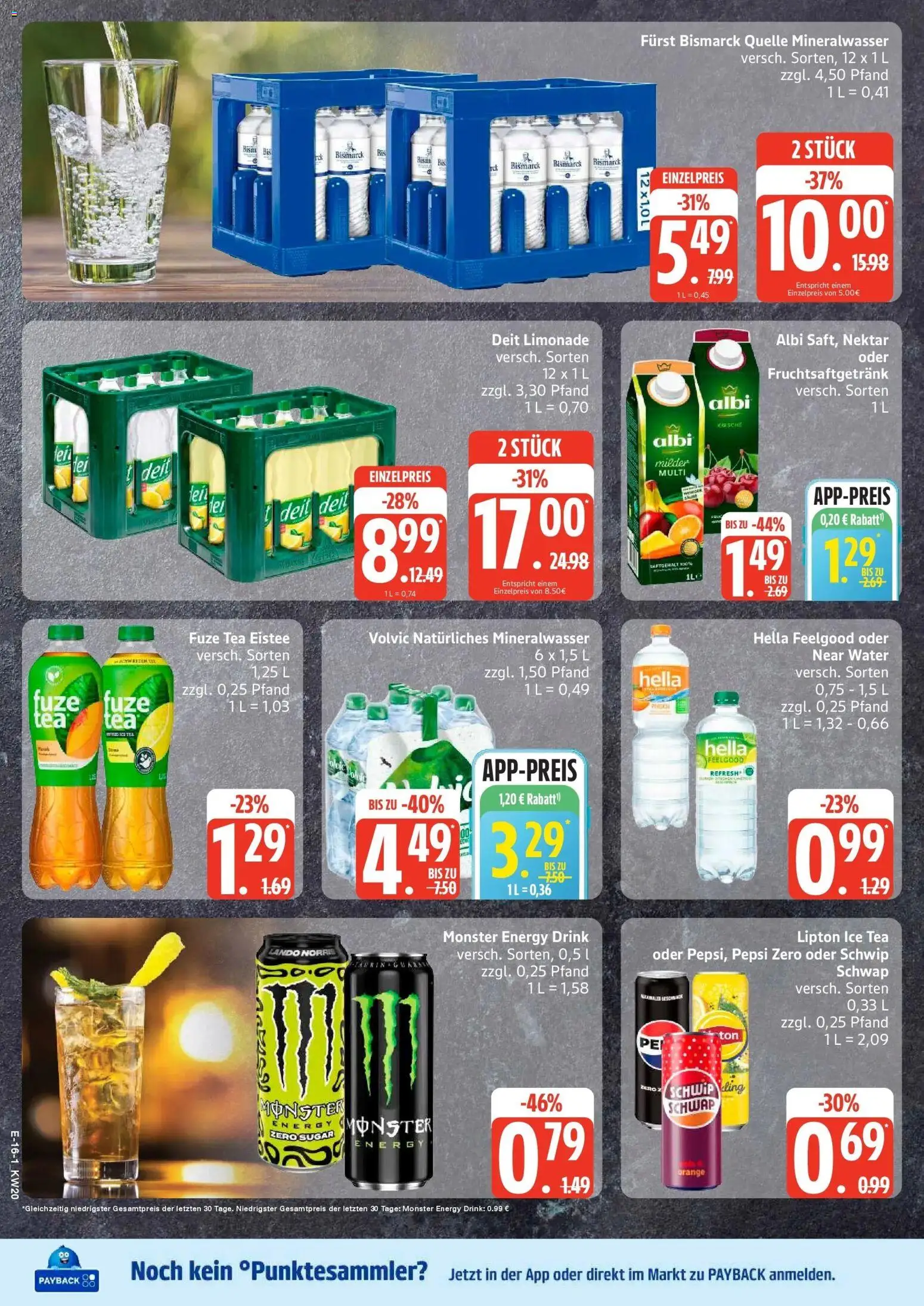 Marktkauf Prospekt Mölln	 – gültig ab 10.05.2026 | Seite: 16 | Produkte: Energy, Mineralwasser, Monster, Volvic