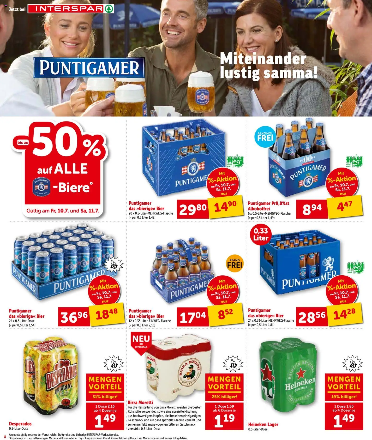 Interspar Flugblatt - Steiermark gültig ab 09.07.2026 | Seite: 9 | Produkte: Bier