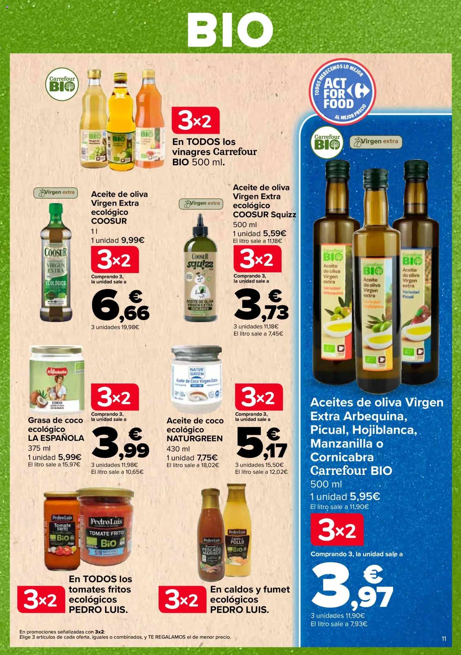 Carrefour Tendencias │ válido desde el 26/06/2026 | Página: 11 | Productos: Tomates, Té, Aceite de oliva, Aceite de oliva virgen extra