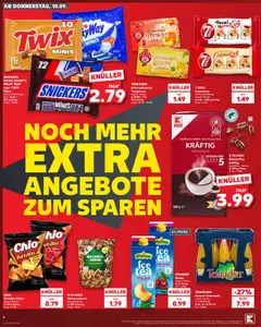 Kaufland DE -DE Folder - Voorbeeld van een folder van Kaufland DE, geldig van 10-09-2026 | Pagina: 4 | Producten: Chips, Paprika, Twix, Snickers