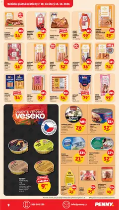 Náhled letáku VEPŘOVÉ MASO VE VLASTNÍ ŠŤÁVĚ GUSTITO, V nabídce také další druhy od 07.10.2026 | Strana: 9