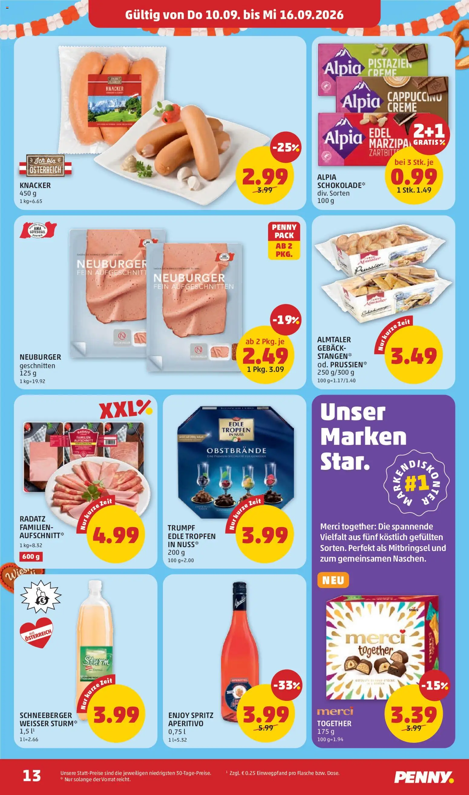 Penny Markt Flugblatt gültig ab 10.09.2026 | Seite: 13 | Produkte: Creme, Gebäck