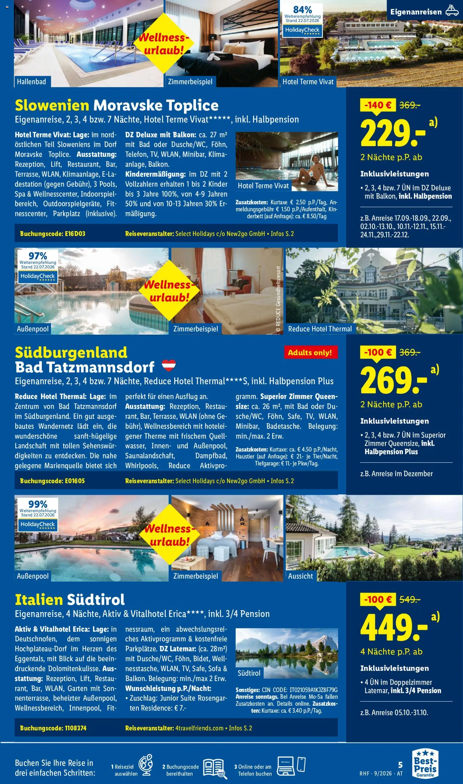 Lidl September Reise - Highlights gültig ab 31.08.2026 | Seite: 5 | Produkte: Telefon, Sofa, Bad